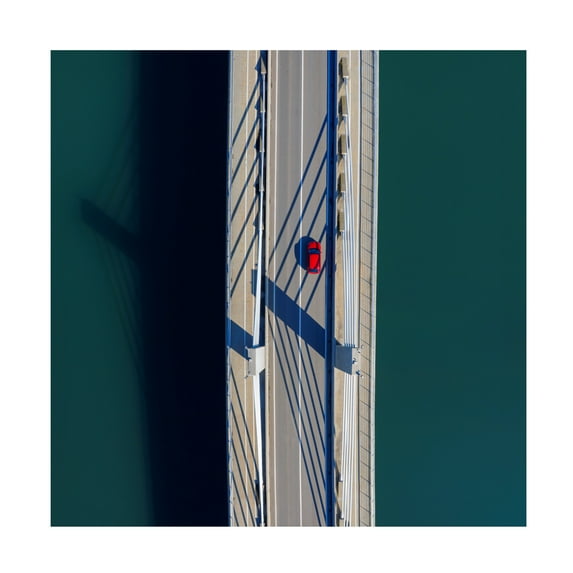 Canvas Wall Art - Jure Kravanja 'Bridge' Wall Art for Living Room, Bedroom, or Office D?cor by Trademark Fine Art - 35 x 35 Inches