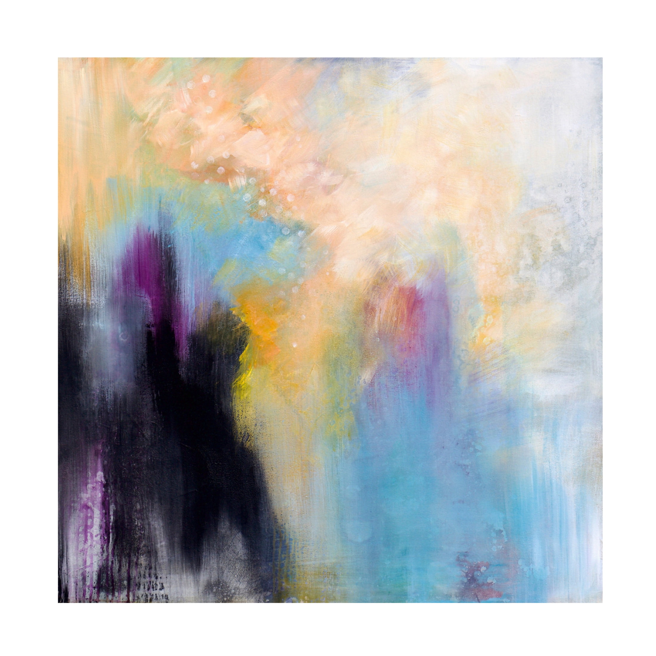 Canvas Wall Art - Karen Hale 'Big Splash' Wall Art for Living Room, Bedroom, or Office Décor by Trademark Fine Art - 18 x 18 Inches
