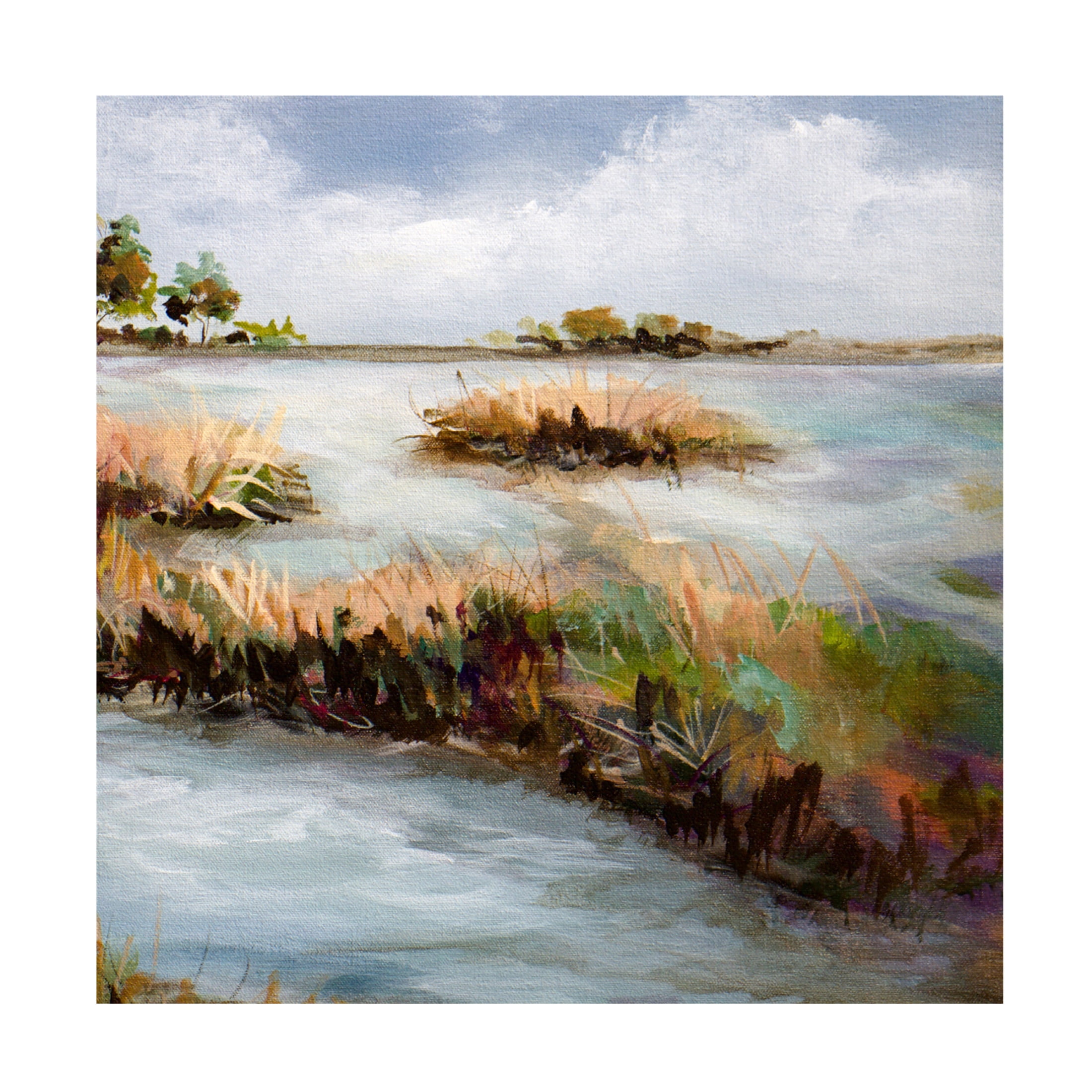 Canvas Wall Art - Karen Hale 'Can You Hear The Bird Song II' Wall Art for Living Room, Bedroom, or Office Décor by Trademark Fine Art - 24 x 24 Inches