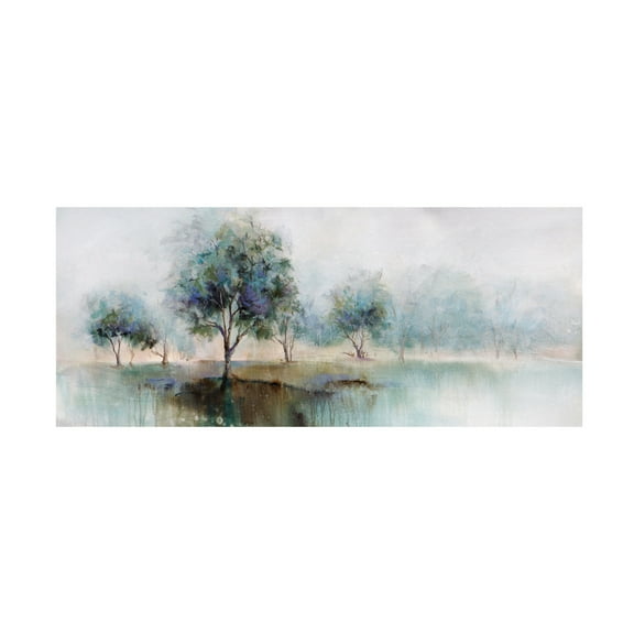 Canvas Wall Art - Karen Hale 'Early Morning In The Orchard' Wall Art for Living Room, Bedroom, or Office Décor by Trademark Fine Art - 19 x 8 Inches