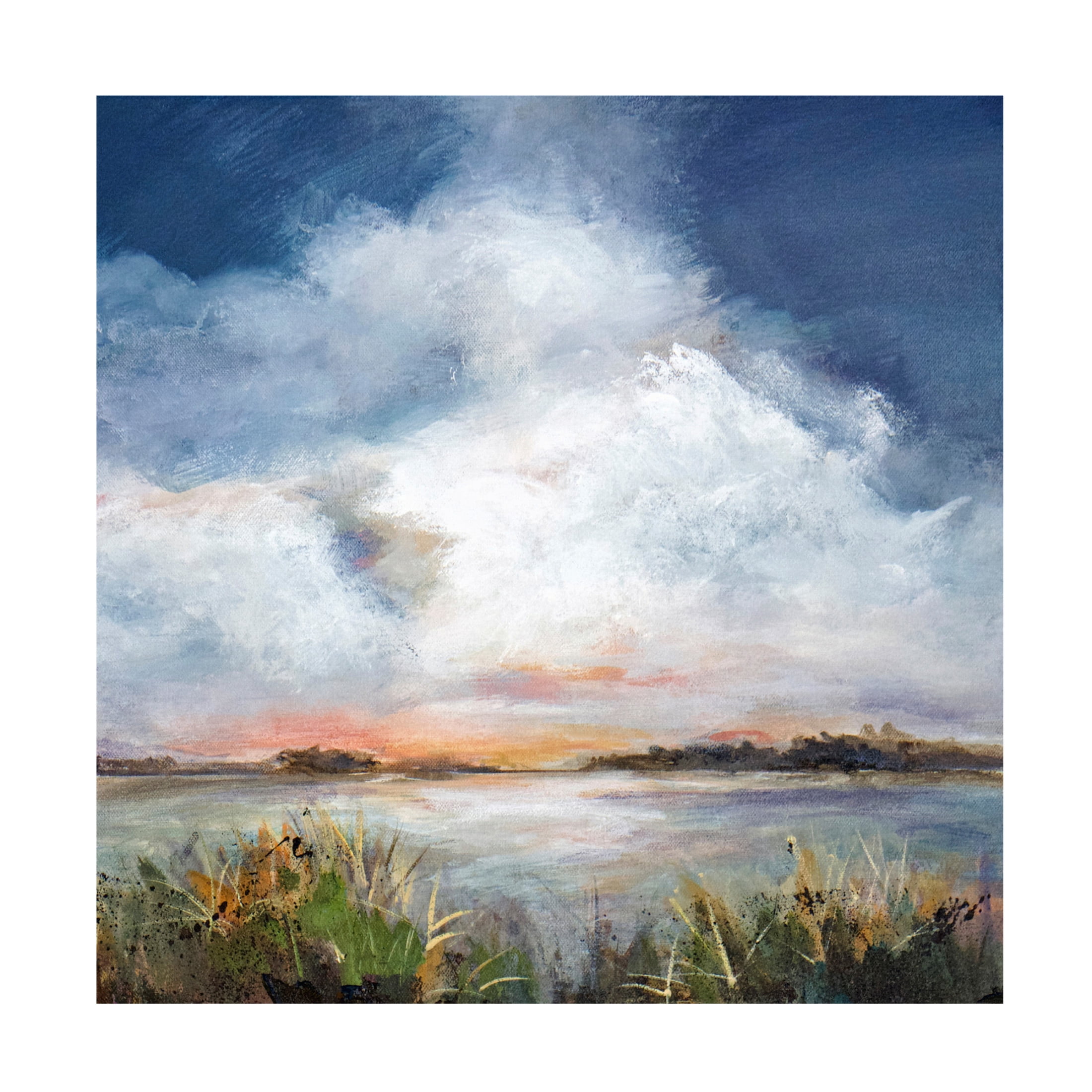 Canvas Wall Art - Karen Hale 'Evening Melody' Wall Art for Living Room, Bedroom, or Office Décor by Trademark Fine Art - 18 x 18 Inches