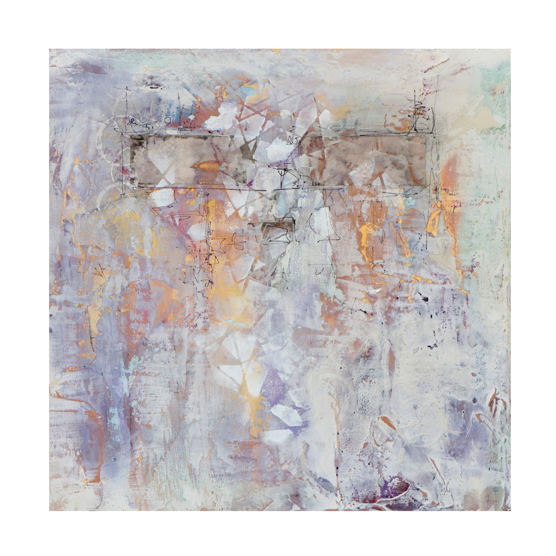 Canvas Wall Art - Karen Hale 'Relic of The Past I' Wall Art for Living Room, Bedroom, or Office Décor by Trademark Fine Art - 35 x 35 Inches
