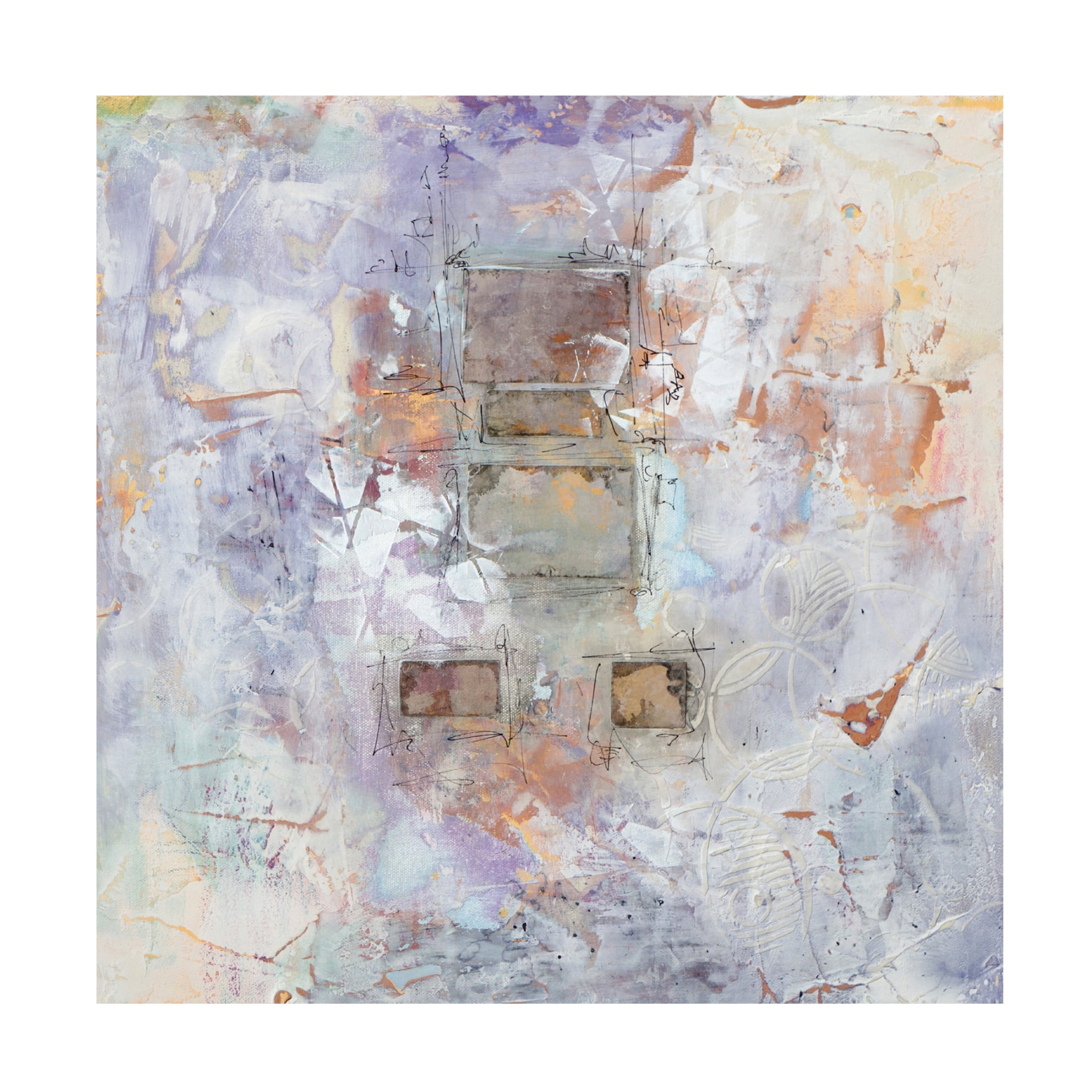 Canvas Wall Art - Karen Hale 'Relic of The Past III' Wall Art for Living Room, Bedroom, or Office Décor by Trademark Fine Art - 14 x 14 Inches