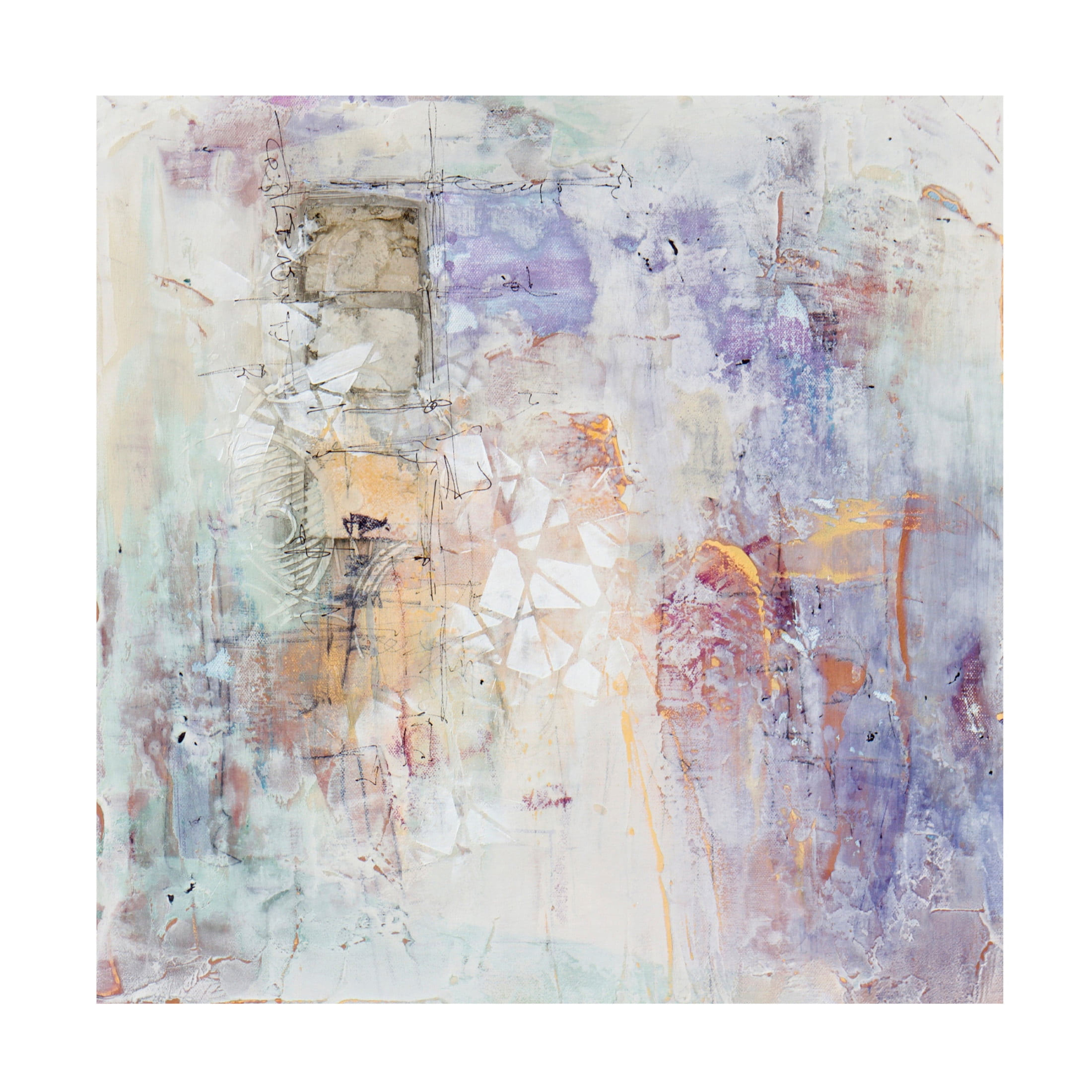 Canvas Wall Art - Karen Hale 'Relic of The Past IV' Wall Art for Living Room, Bedroom, or Office Décor by Trademark Fine Art - 18 x 18 Inches