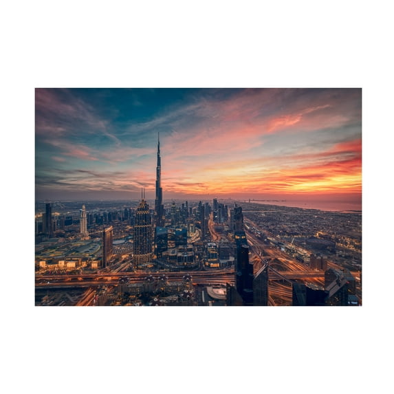 Canvas Wall Art - Karim Eldeghedy 'Infinity' Wall Art for Living Room, Bedroom, or Office D?cor by Trademark Fine Art - 24 x 16 Inches