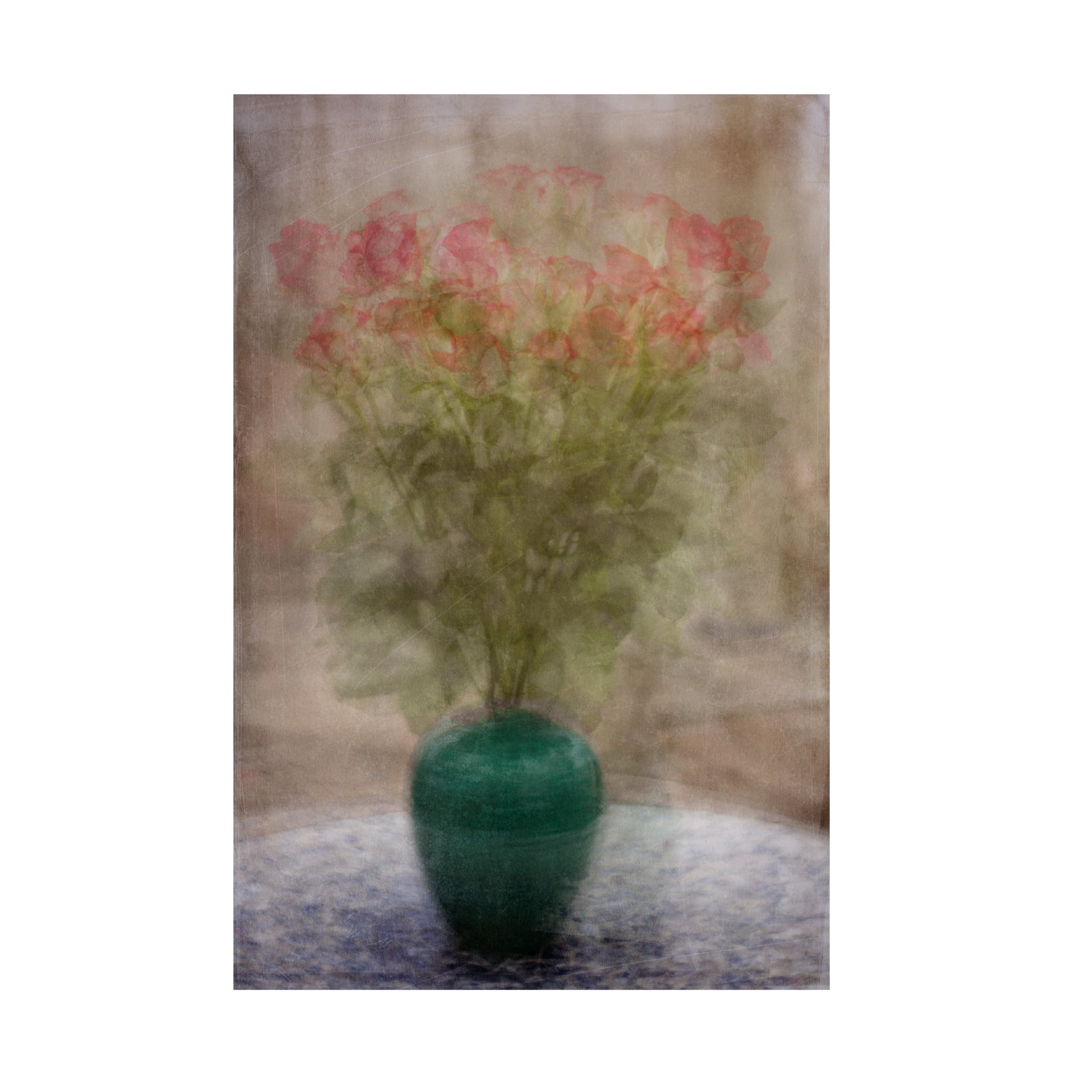Canvas Wall Art - Katarina Holmstrom 'Roses On A Tuesday' Wall Art for Living Room, Bedroom, or Office Décor by Trademark Fine Art - 12 x 19 Inches