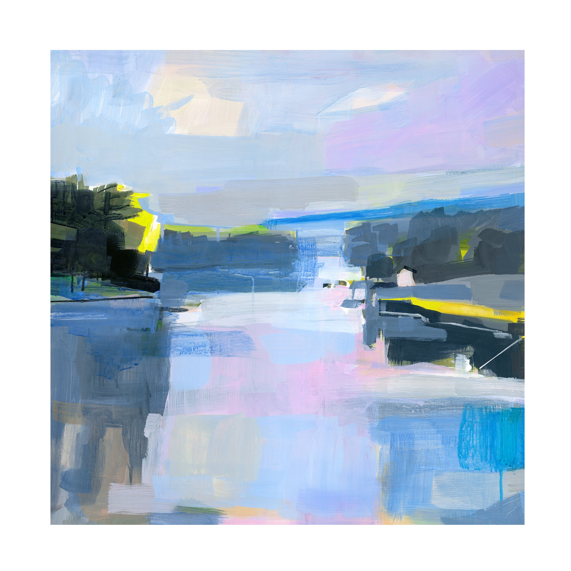 Canvas Wall Art - Kathleen Robbins 'Kittery Point Maine' Wall Art for Living Room, Bedroom, or Office Décor by Trademark Fine Art - 18 x 18 Inches