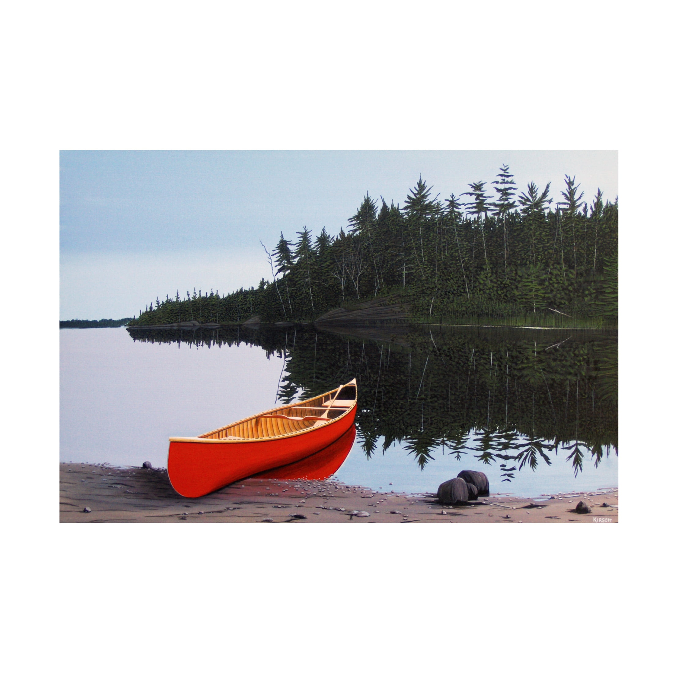 Canvas Wall Art - Kenneth M Kirsch 'Moments of Peace' Wall Art for Living Room, Bedroom, or Office Décor by Trademark Fine Art - 32 x 22 Inches