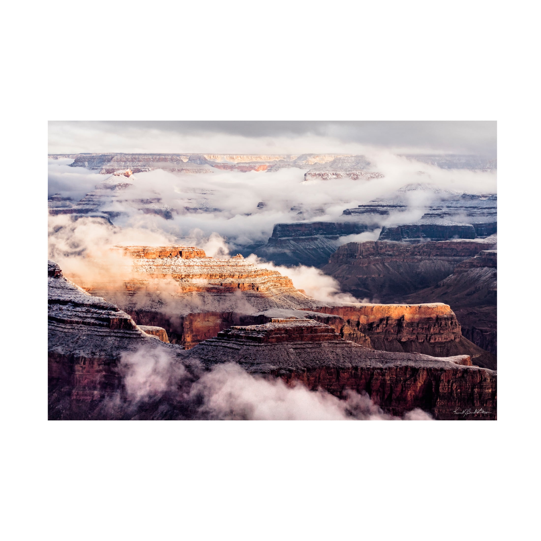 Canvas Wall Art - Kent Burkhardsmeier 'Grand Clouds' Wall Art for Living Room, Bedroom, or Office Décor by Trademark Fine Art - 32 x 22 Inches