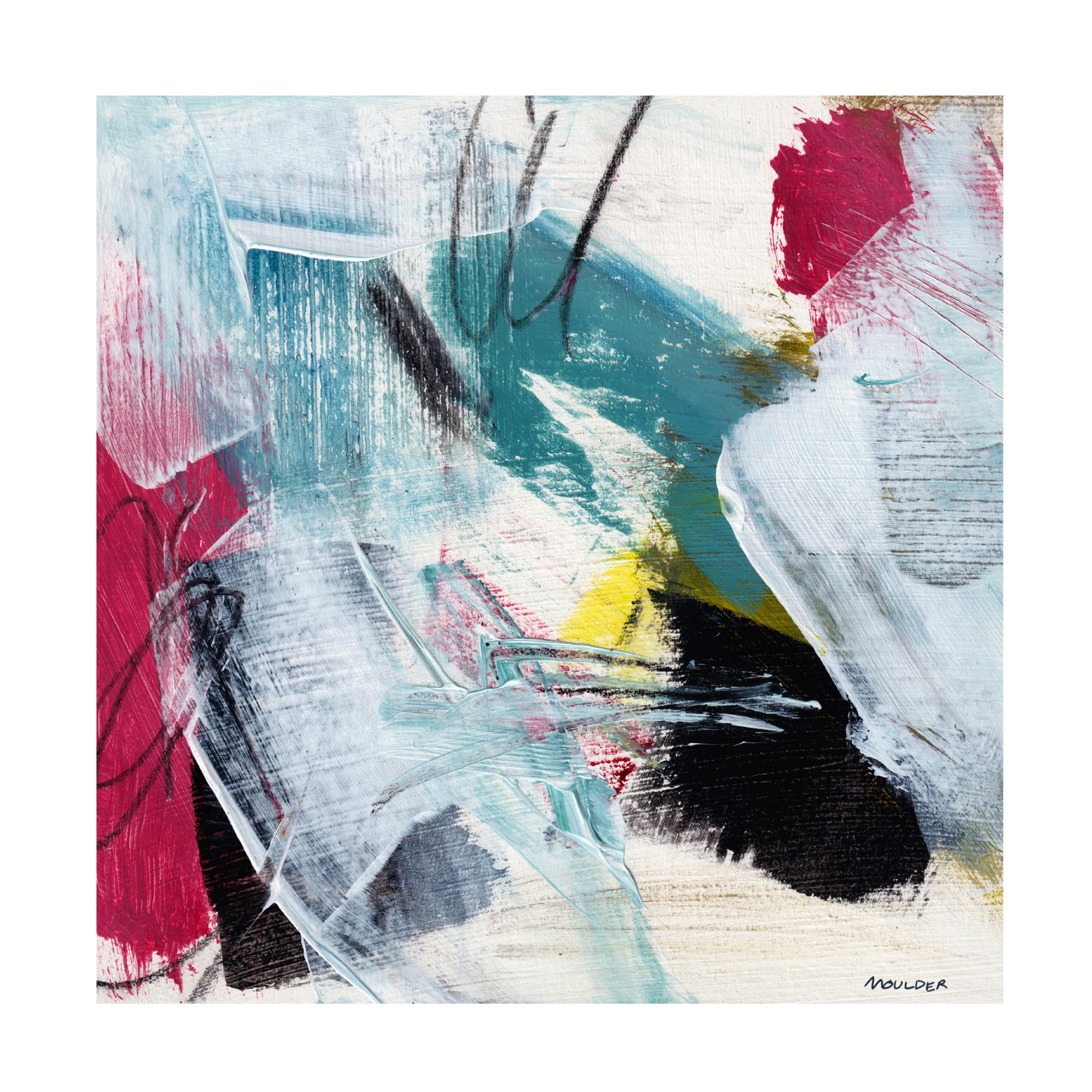 Canvas Wall Art - Kim Moulder 'Cast About' Wall Art for Living Room, Bedroom, or Office Décor by Trademark Fine Art - 35 x 35 Inches