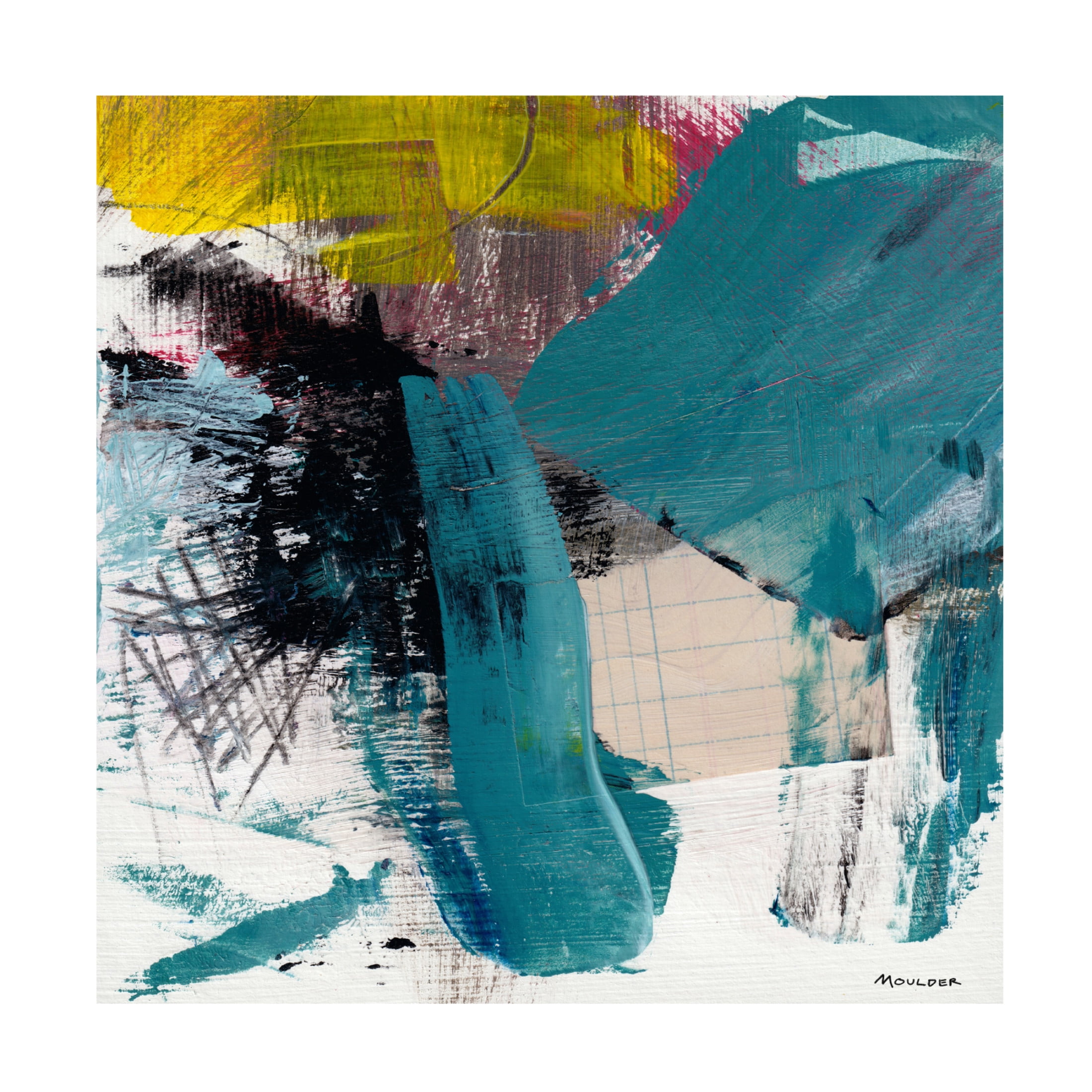 Canvas Wall Art - Kim Moulder 'Commence' Wall Art for Living Room, Bedroom, or Office Décor by Trademark Fine Art - 14 x 14 Inches