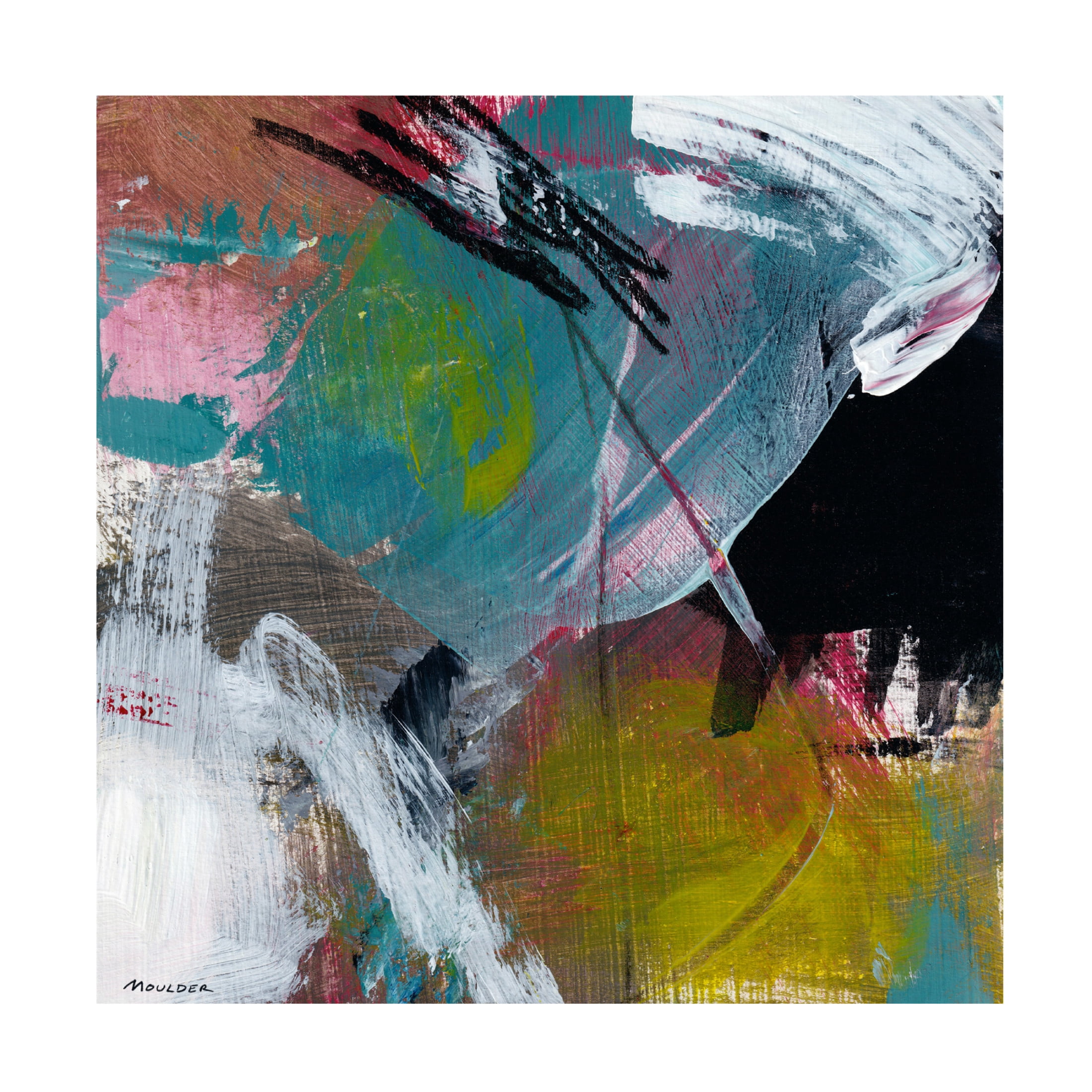 Canvas Wall Art - Kim Moulder 'Gaining Ground' Wall Art for Living Room, Bedroom, or Office Décor by Trademark Fine Art - 35 x 35 Inches