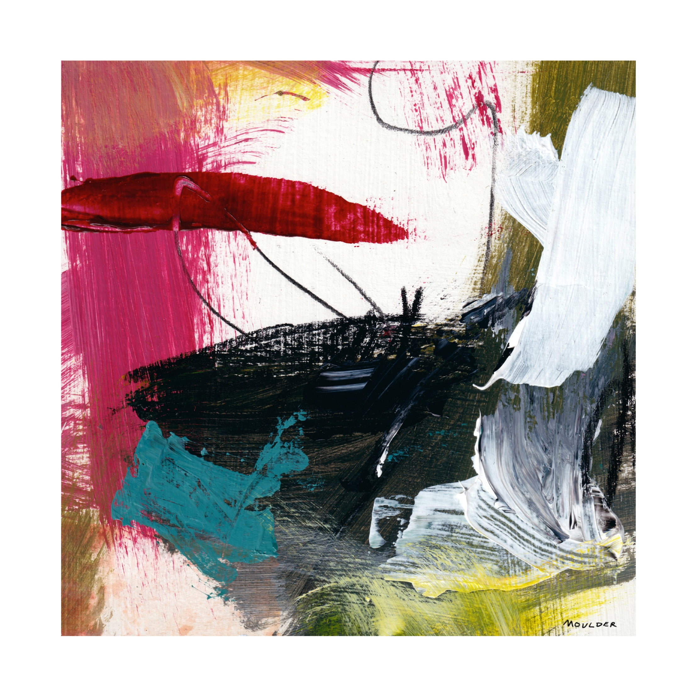 Canvas Wall Art - Kim Moulder 'Intention' Wall Art for Living Room, Bedroom, or Office Décor by Trademark Fine Art - 24 x 24 Inches