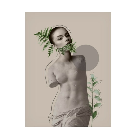 Canvas Wall Art - Leila 'LILI Collection Creative Art Series' Wall Art for Living Room, Bedroom, or Office Décor by Trademark Fine Art - 24 x 32 Inches