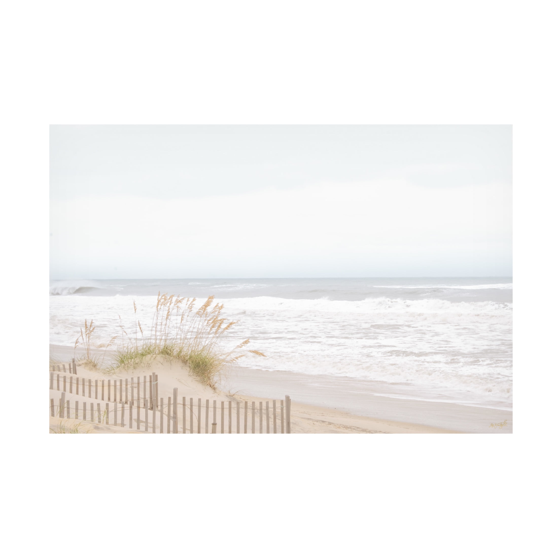 Canvas Wall Art - Life BeautifuLEE 'Chalk Beach Walk' Wall Art for Living Room, Bedroom, or Office Décor by Trademark Fine Art - 32 x 22 Inches