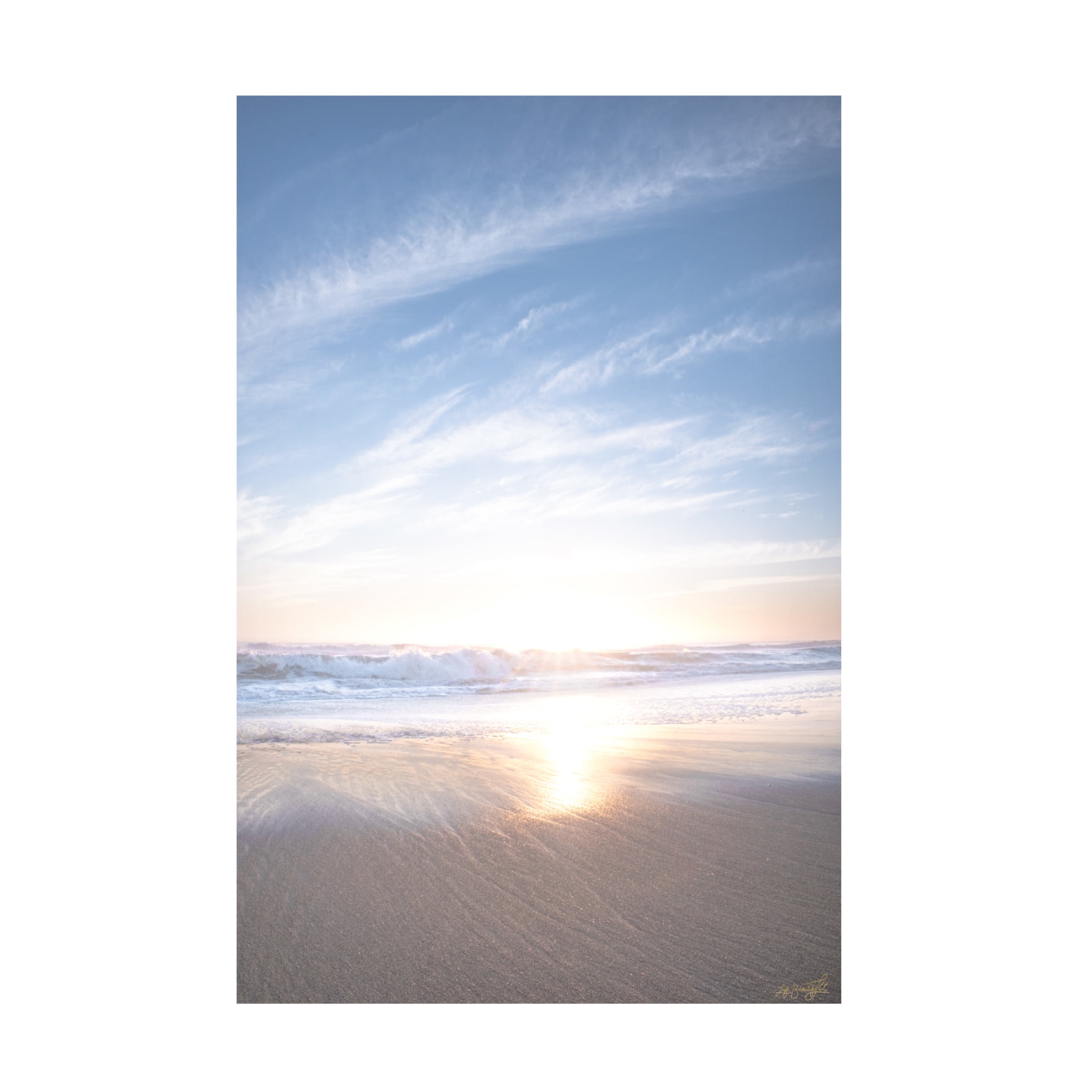 Canvas Wall Art - Life BeautifuLEE 'Ocean Perfect Morning' Wall Art for Living Room, Bedroom, or Office Décor by Trademark Fine Art - 30 x 47 Inches