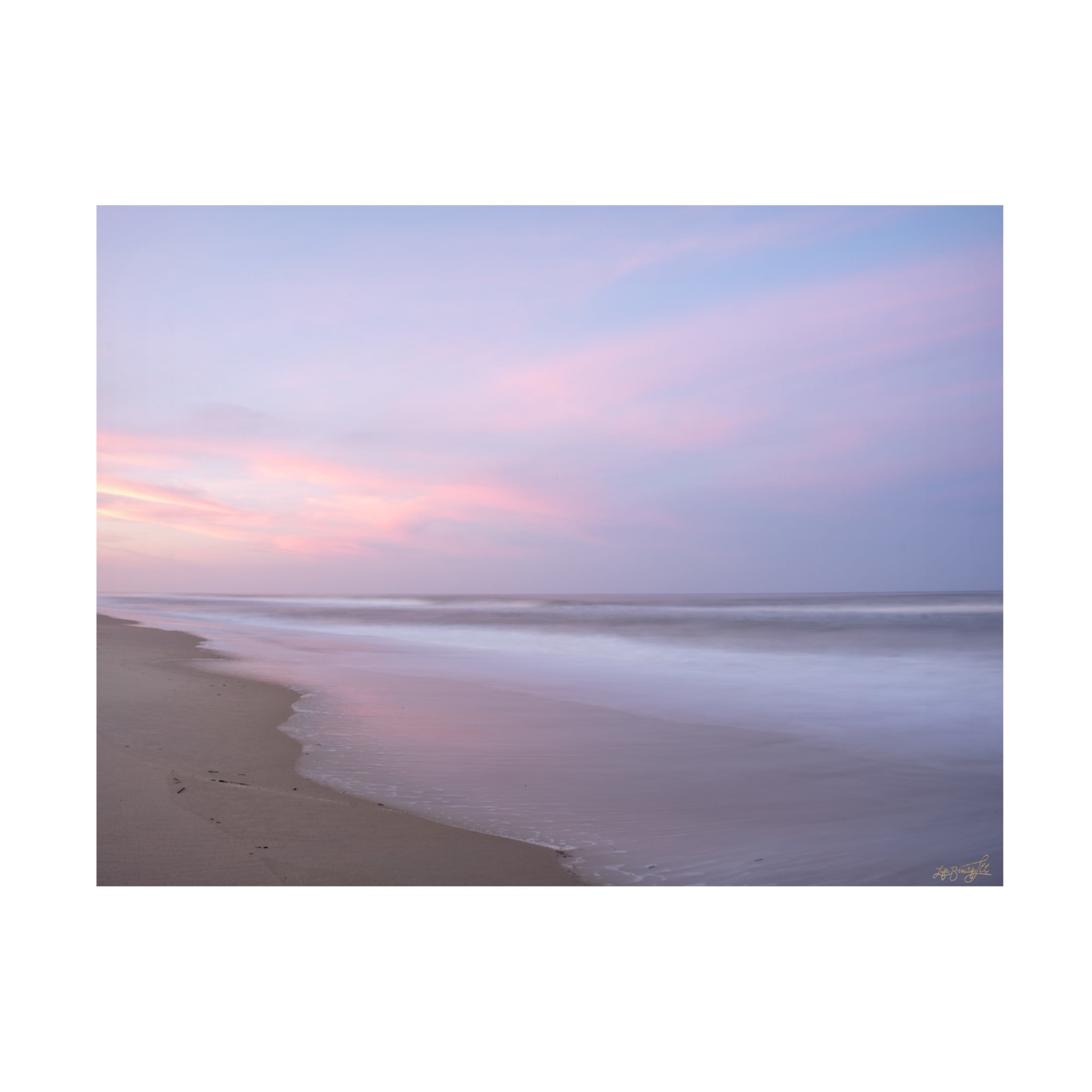 Canvas Wall Art - Life BeautifuLEE 'Ocean Perfection Sunset' Wall Art for Living Room, Bedroom, or Office Décor by Trademark Fine Art - 24 x 18 Inches