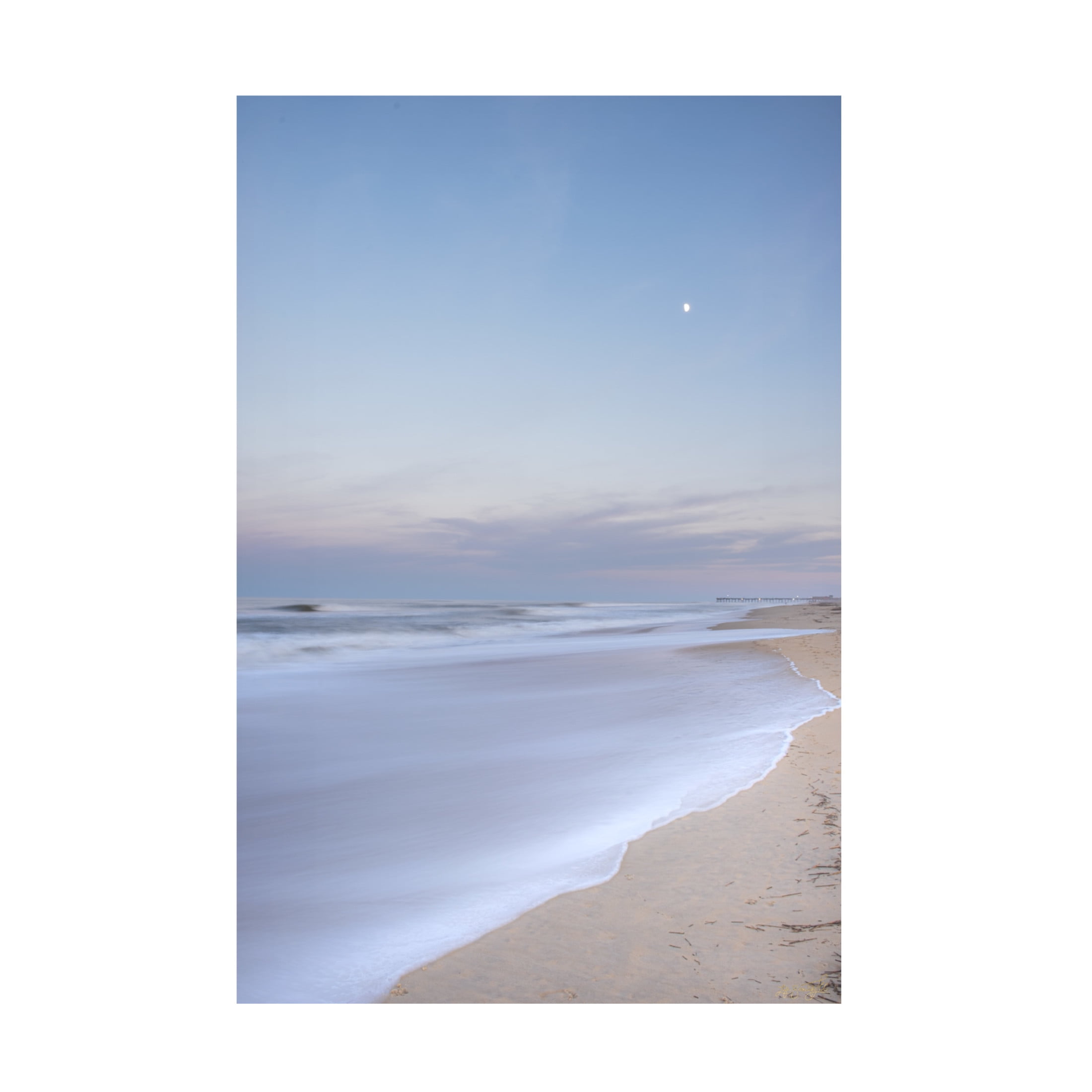 Canvas Wall Art - Life BeautifuLEE 'Ocean Water Washing Foam' Wall Art for Living Room, Bedroom, or Office Décor by Trademark Fine Art - 30 x 47 Inches