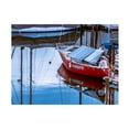 thumbnail image 1 of Canvas Wall Art - Life BeautifuLEE 'Red Sail Boat' Wall Art for Living Room, Bedroom, or Office Décor by Trademark Fine Art - 24 x 18 Inches, 1 of 4