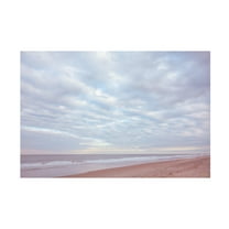 Canvas Wall Art - Life BeautifuLEE 'Rolling of Clouds Beach' Wall Art for Living Room, Bedroom, or Office Décor by Trademark Fine Art - 19 x 12 Inches