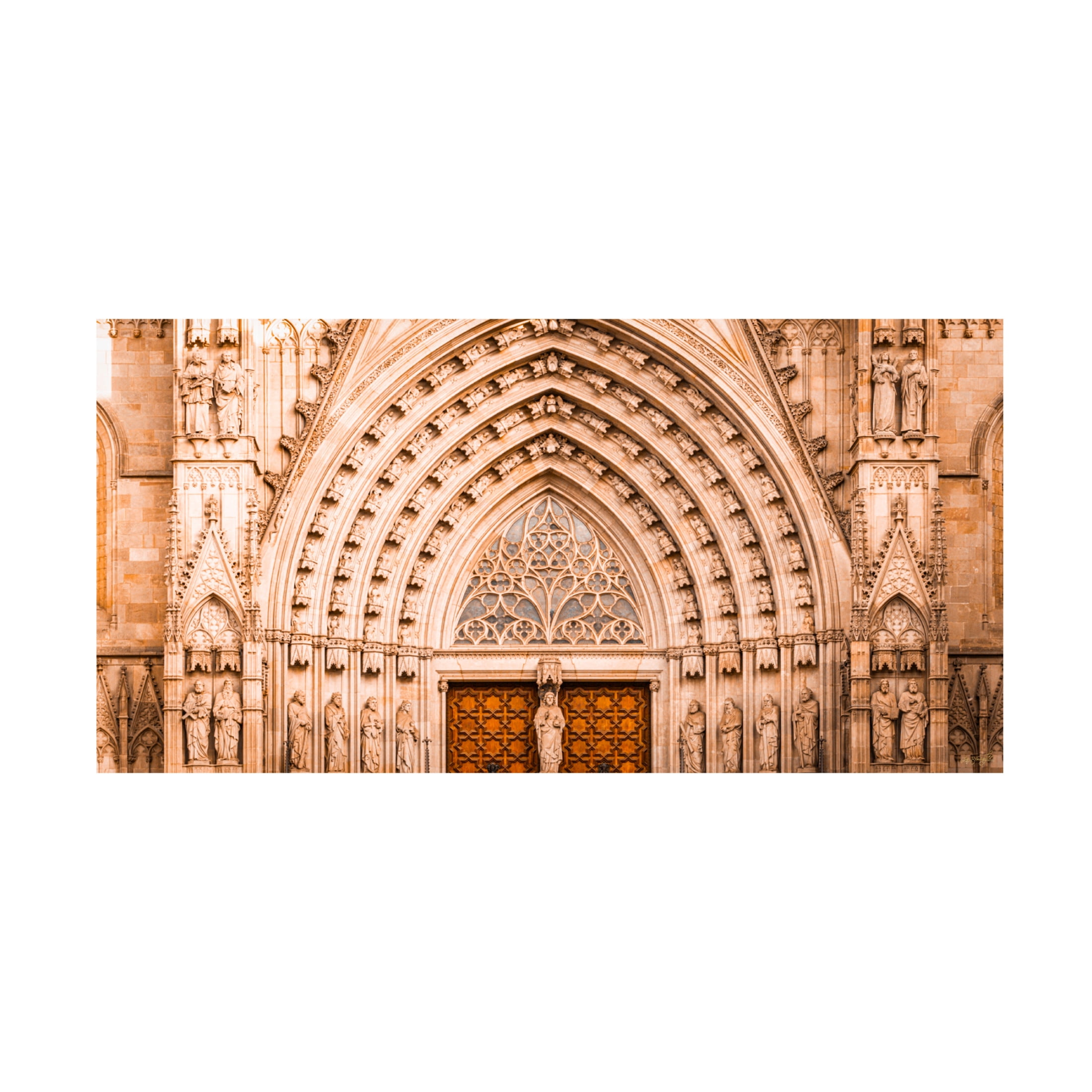 Canvas Wall Art - Life BeautifuLEE 'Sun Kissed Arches' Wall Art for Living Room, Bedroom, or Office Décor by Trademark Fine Art - 32 x 16 Inches