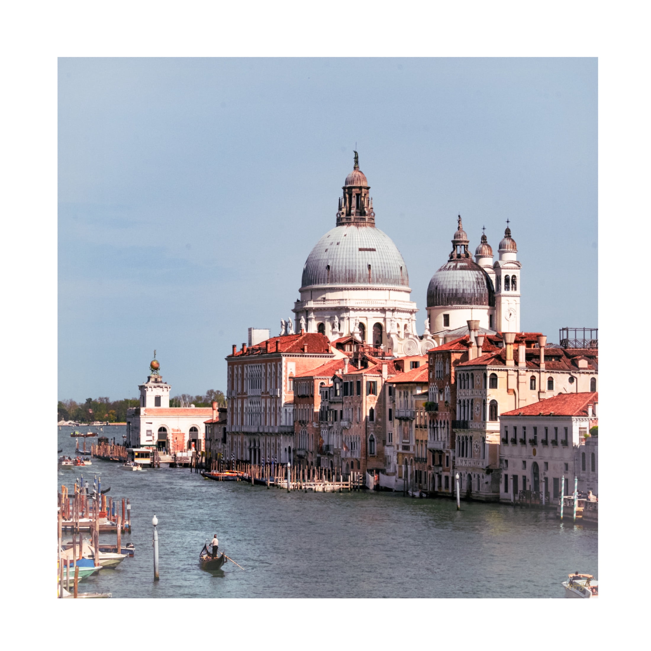 Canvas Wall Art - Life BeautifuLEE 'Venice Grand Canal Regal History' Wall Art for Living Room, Bedroom, or Office Décor by Trademark Fine Art - 18 x 18 Inches