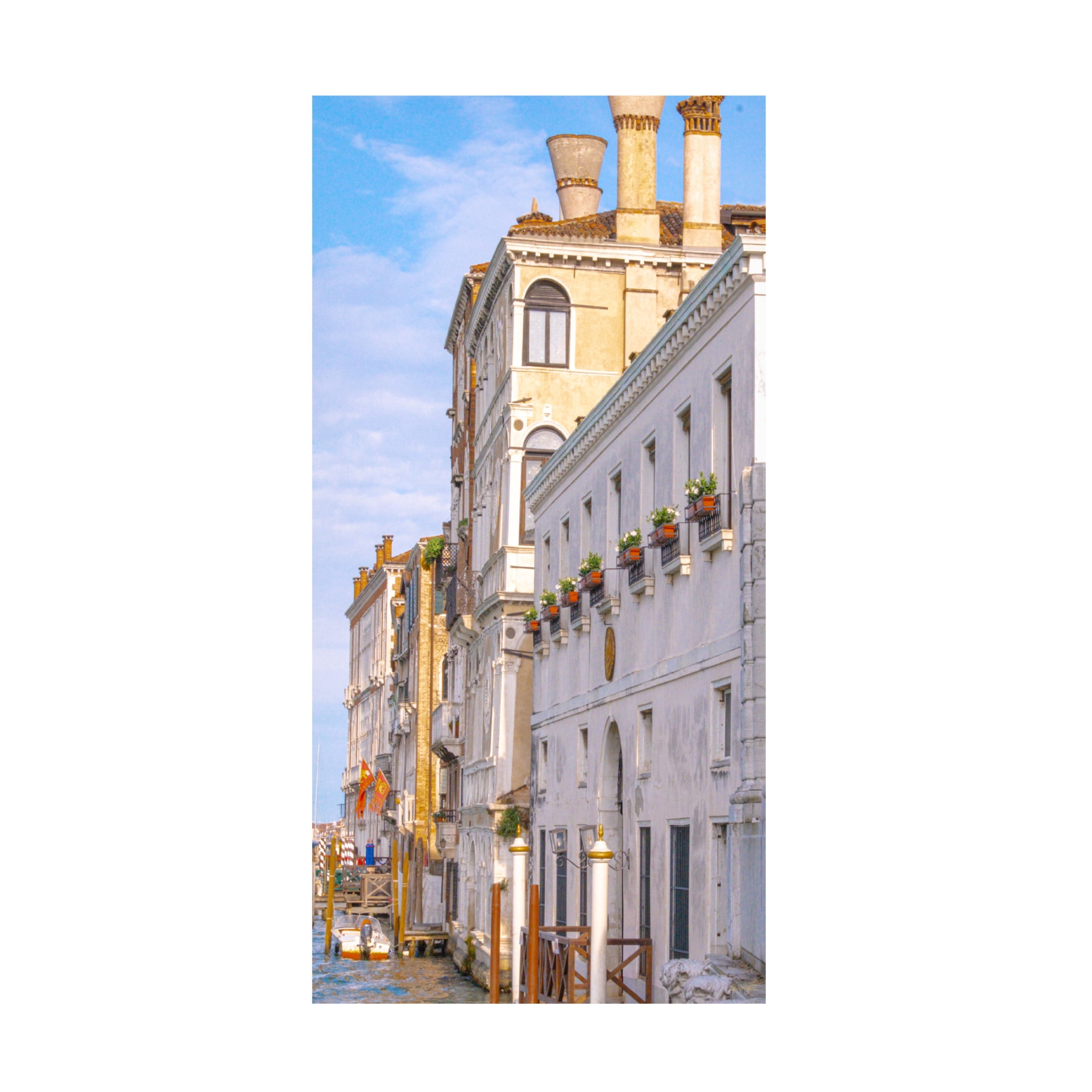 Canvas Wall Art - Life BeautifuLEE 'Venice Luxurious Homes' Wall Art for Living Room, Bedroom, or Office Décor by Trademark Fine Art - 16 x 32 Inches
