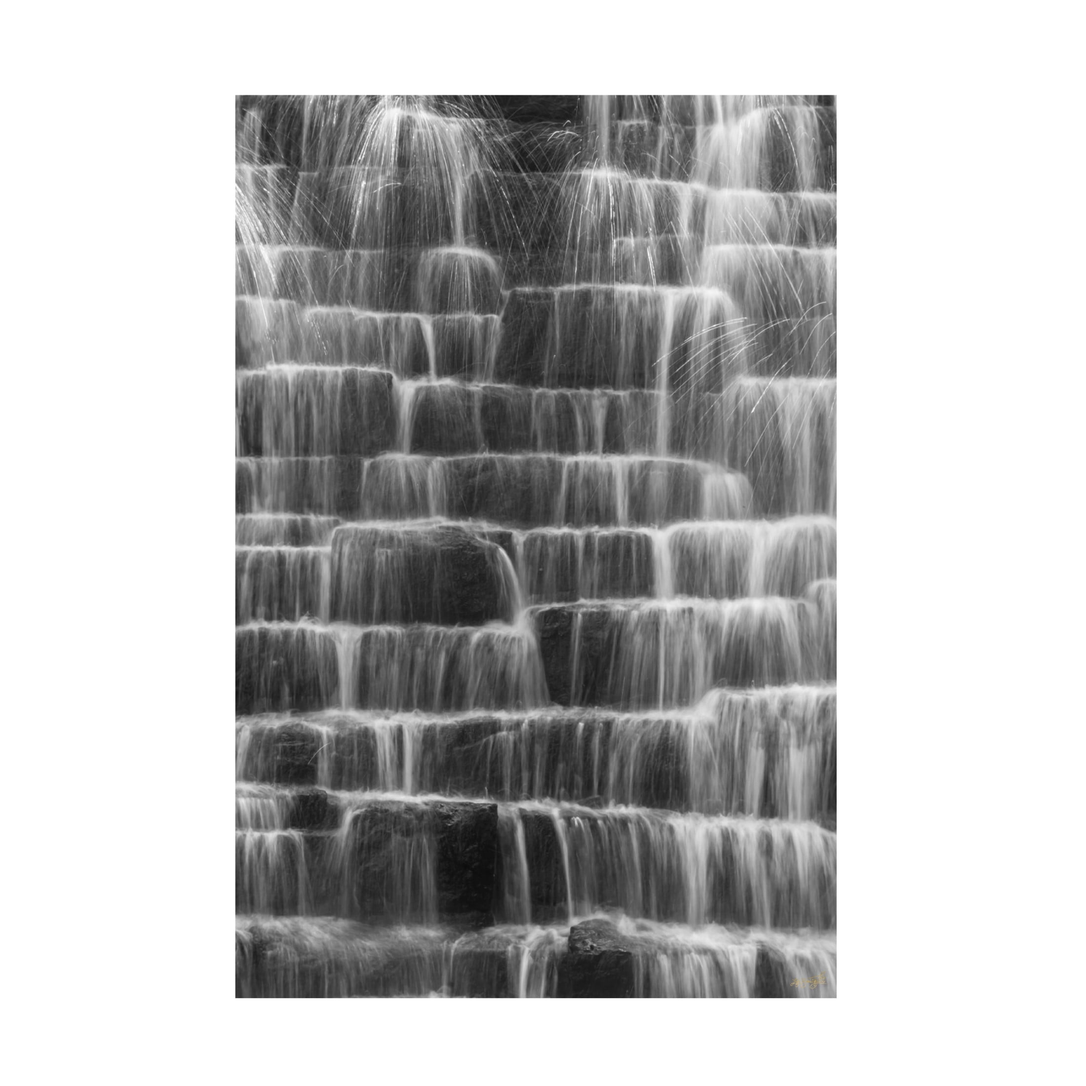 Canvas Wall Art - Life BeautifuLEE 'Water Steps 2' Wall Art for Living Room, Bedroom, or Office Décor by Trademark Fine Art - 22 x 32 Inches