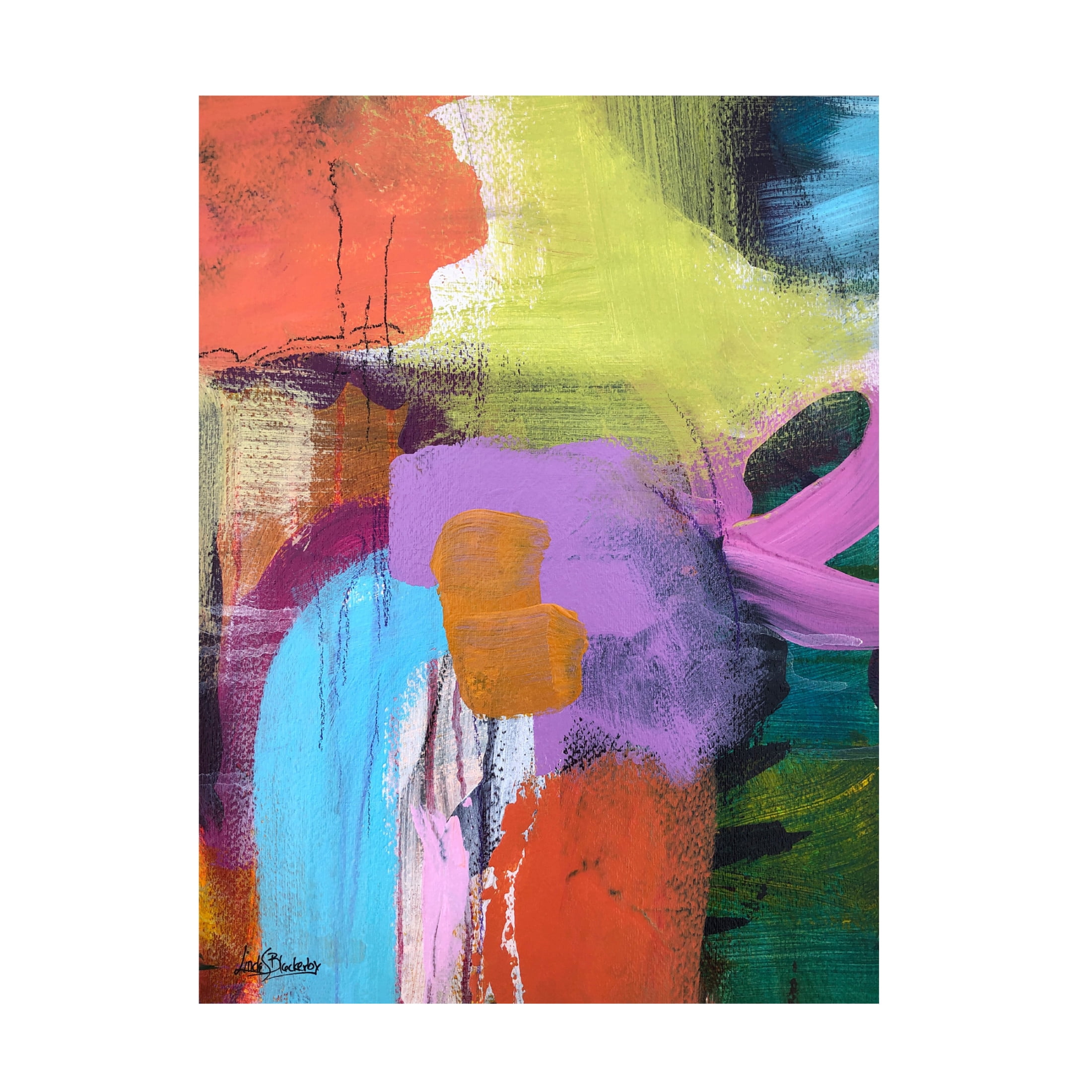 Canvas Wall Art - Linda S. Blackerby 'Suburban Eden 2' Wall Art for Living Room, Bedroom, or Office Décor by Trademark Fine Art - 24 x 32 Inches