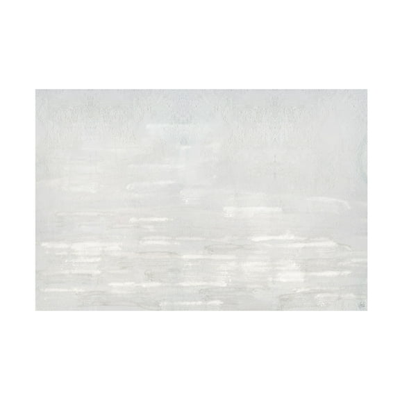 Canvas Wall Art - Line and Brush 'Textured White Neutral Layers 1' Wall Art for Living Room, Bedroom, or Office Décor by Trademark Fine Art - 19 x 12 Inches