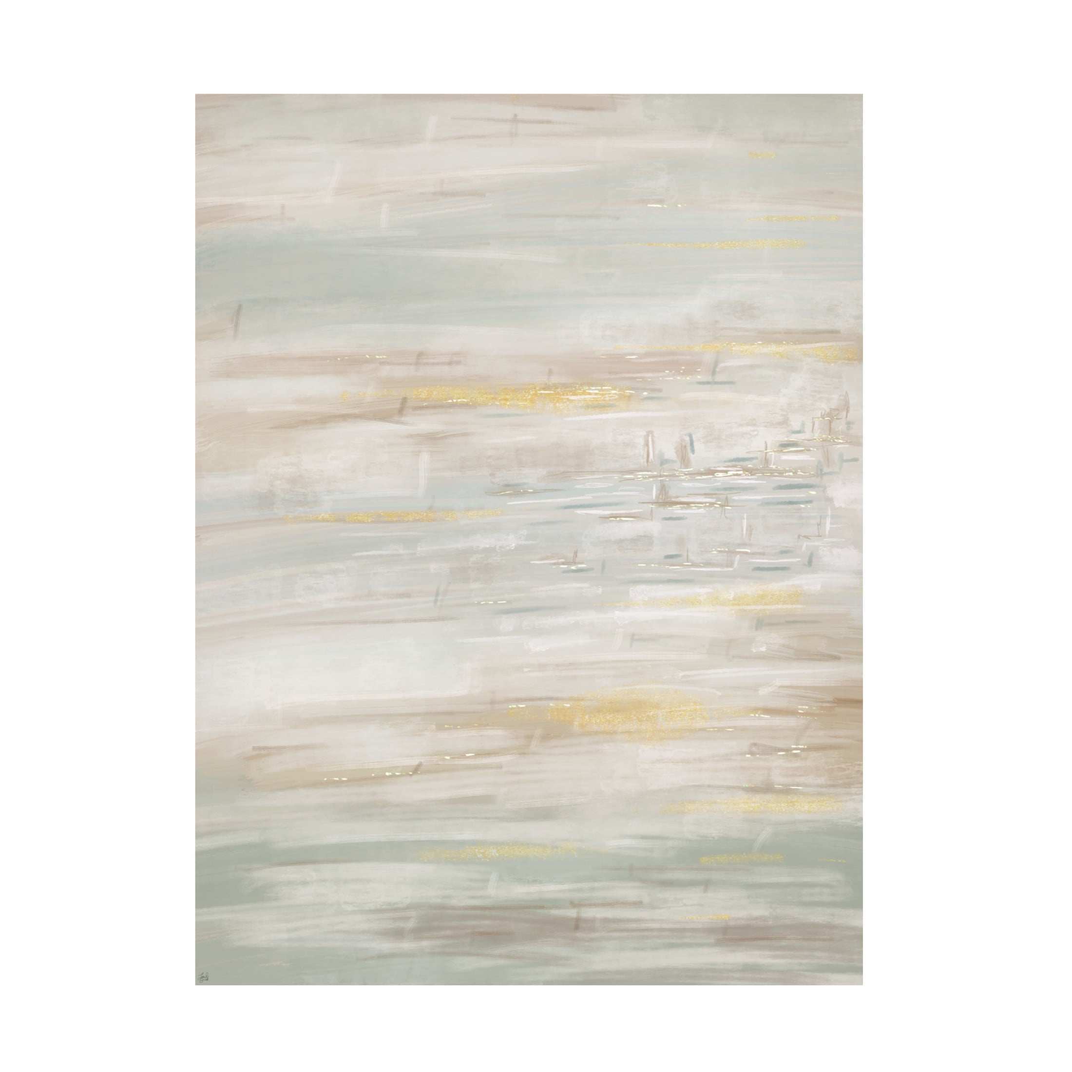 Canvas Wall Art - Line and Brush 'Dash Abstracts' Wall Art for Living Room, Bedroom, or Office Décor by Trademark Fine Art - 35 x 47 Inches