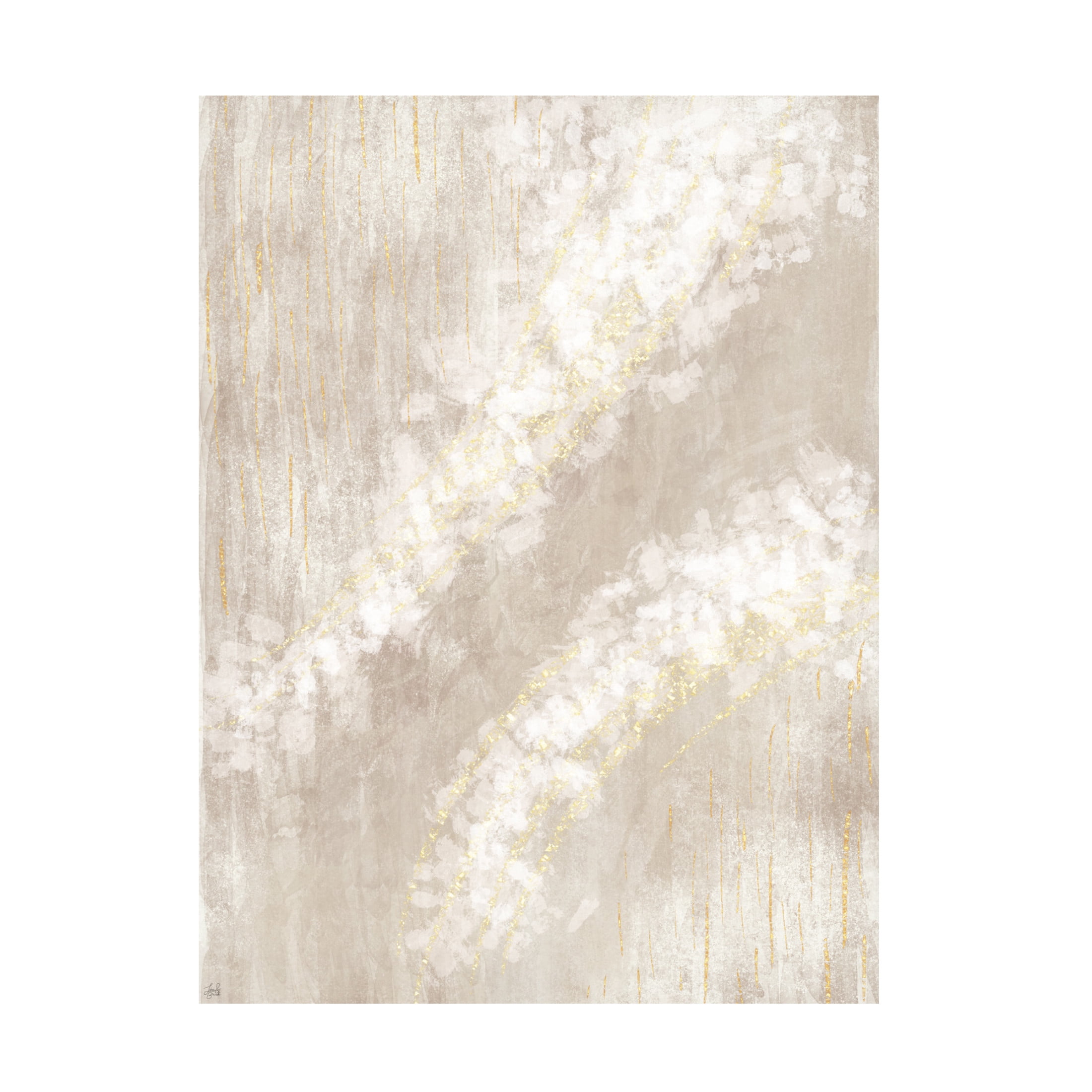 Canvas Wall Art - Line and Brush 'River Upwards' Wall Art for Living Room, Bedroom, or Office Décor by Trademark Fine Art - 18 x 24 Inches