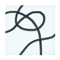 Canvas Wall Art - Line and Brush 'Single Wanderings 2' Wall Art for Living Room, Bedroom, or Office Décor by Trademark Fine Art - 14 x 14 Inches