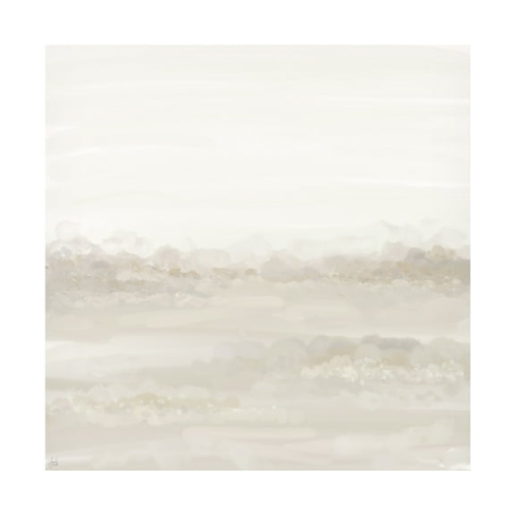 Canvas Wall Art - Line and Brush 'Softest Cottonscape ' Wall Art for Living Room, Bedroom, or Office Décor by Trademark Fine Art - 24 x 24 Inches