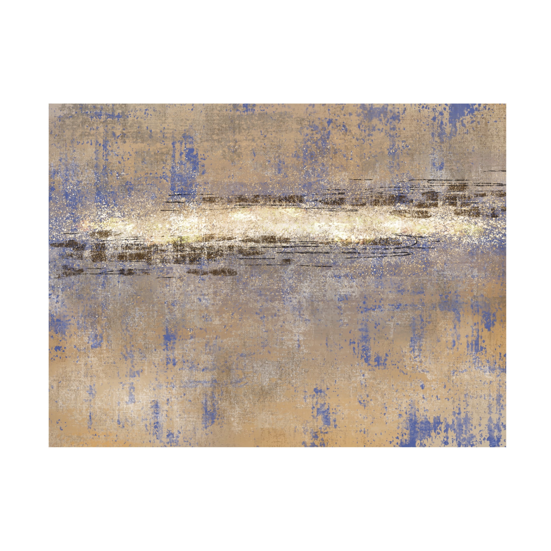 Canvas Wall Art - Line and Brush 'Star Belt' Wall Art for Living Room, Bedroom, or Office Décor by Trademark Fine Art - 24 x 18 Inches