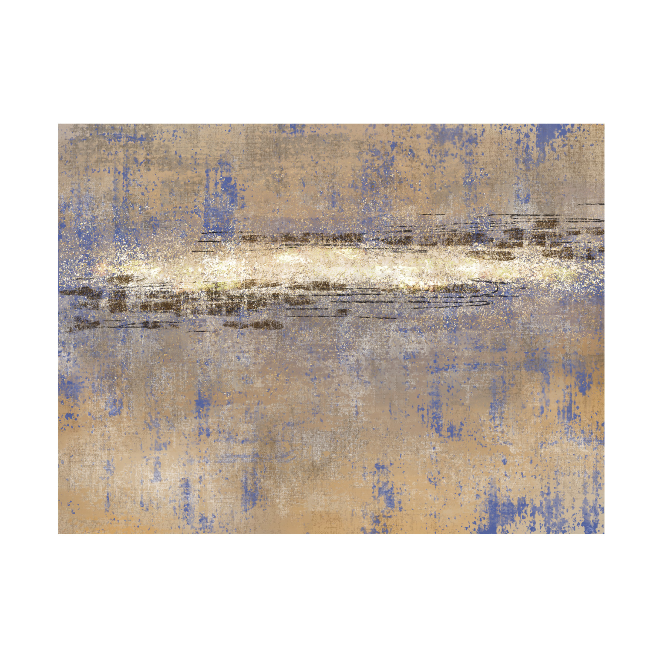 Canvas Wall Art - Line and Brush 'Star Belt' Wall Art for Living Room, Bedroom, or Office Décor by Trademark Fine Art - 32 x 24 Inches