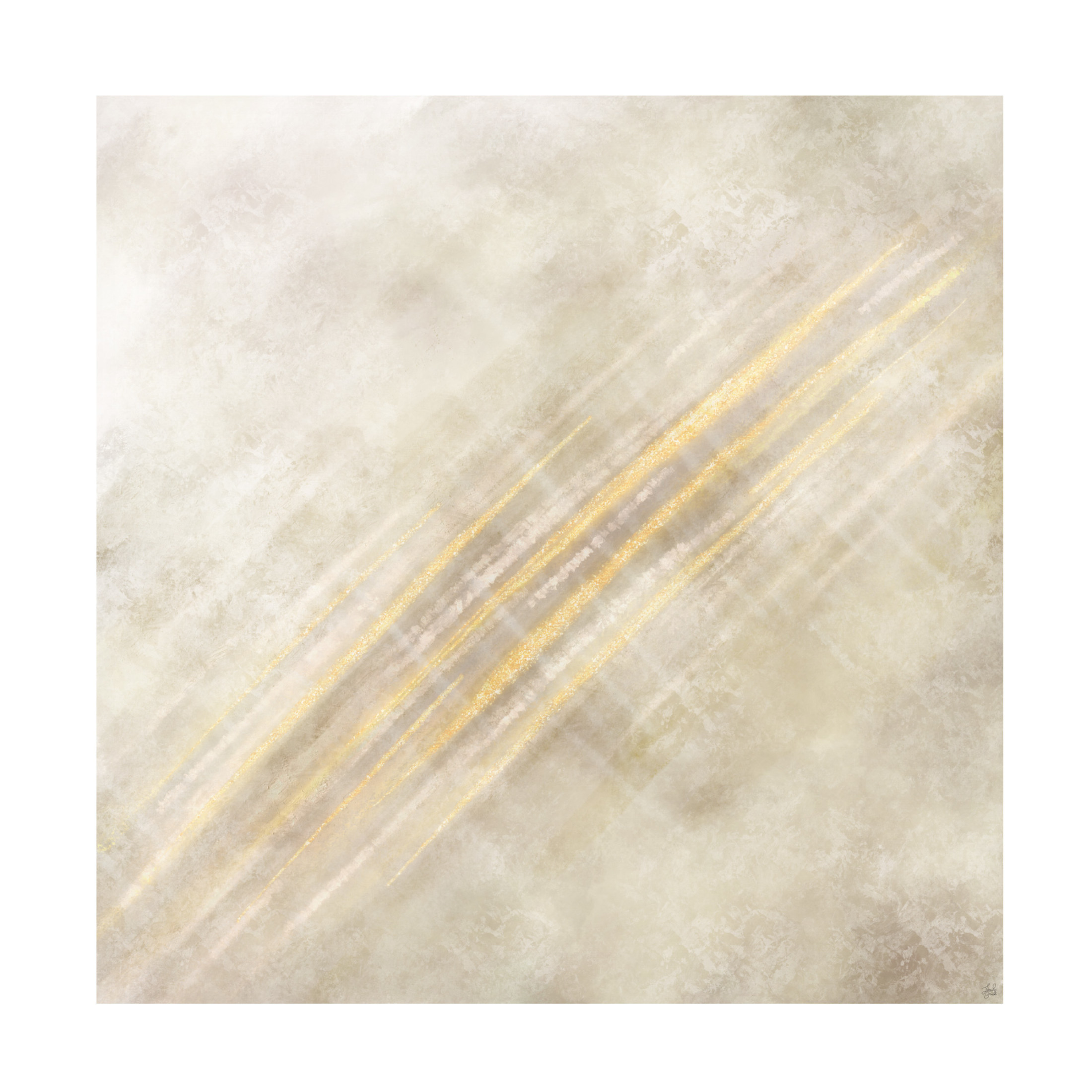 Canvas Wall Art - Line and Brush 'Streeeek' Wall Art for Living Room, Bedroom, or Office Décor by Trademark Fine Art - 14 x 14 Inches