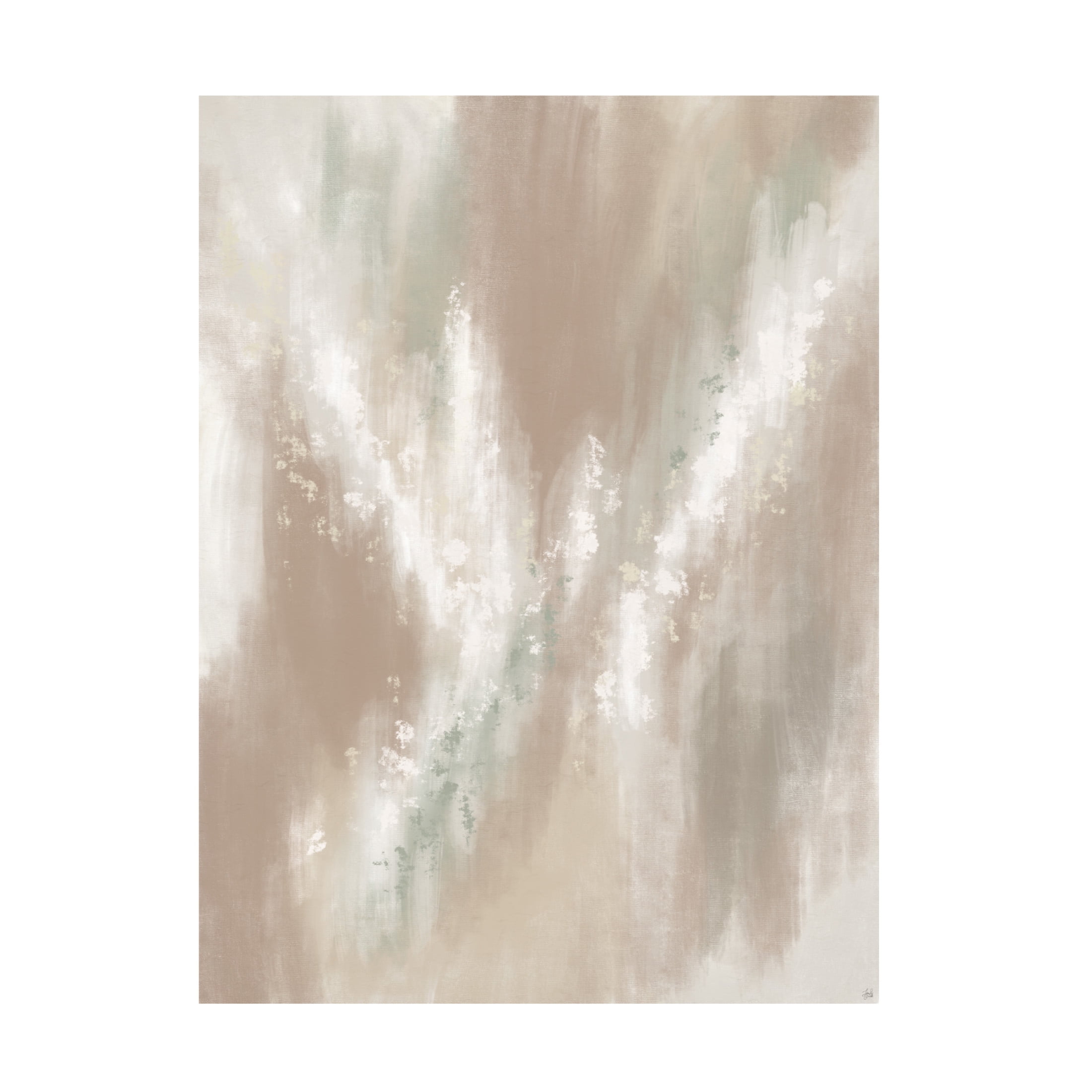 Canvas Wall Art - Line and Brush 'Stretched Neutrals' Wall Art for Living Room, Bedroom, or Office Décor by Trademark Fine Art - 35 x 47 Inches