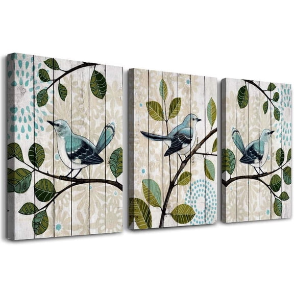 Canvas Wall Art For Living Room Bathroom Wall Decor For Bedroom Kitchen Artwork Canvas Prints Green Plant Flowers Painting Modern Office Home Decorations Family Picture（Only canvas）