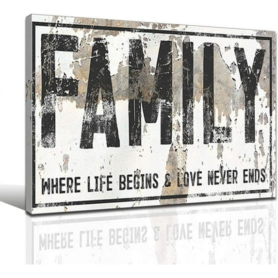 Canvas Wall Art for Living Room Bedroom Inspirational Love Art Poster and Prints Modern Quotes Rustic Wall Decor Framed Home Decoration Pictures Farmhouse Paintings 12 inchesx16 inches