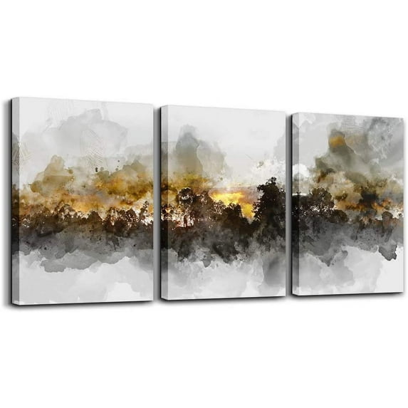 Canvas Wall Art For Living Room Family Wall Decor For Bedroom Kitchen Decor Artwork Abstract Leaves Painting Fashion Office Wall Pictures Poster Prints Bathroom Home Decorations(Only canvas)