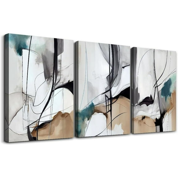 Canvas Wall Art For Living Room Wall Decor For Bedroom Modern Family Canvas Art Office Decor Abstract Wall Paintings Pictures Artwork Ready To Hang Room Home Decorations 12" X 16" 3 Piece