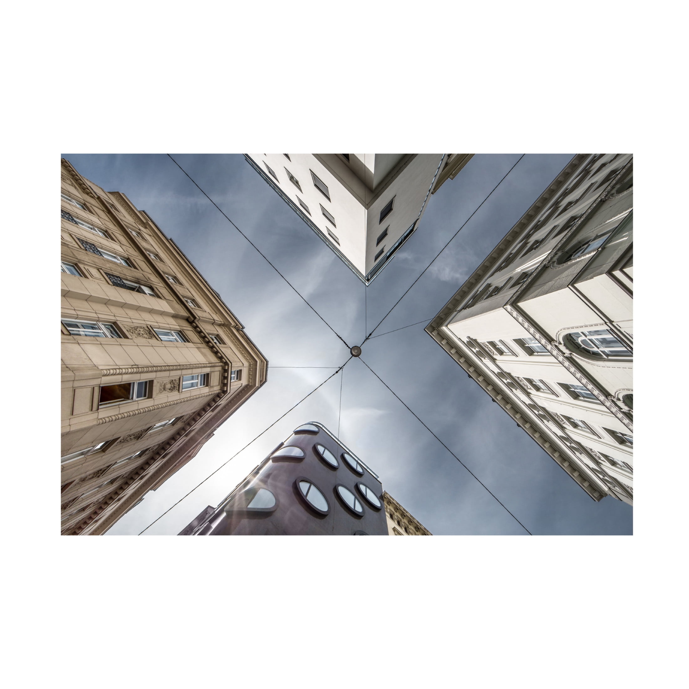 Canvas Wall Art - Lorenza Cancian 'Where Streets Meet The Sky' Wall Art for Living Room, Bedroom, or Office D?cor by Trademark Fine Art - 19 x 12 Inches