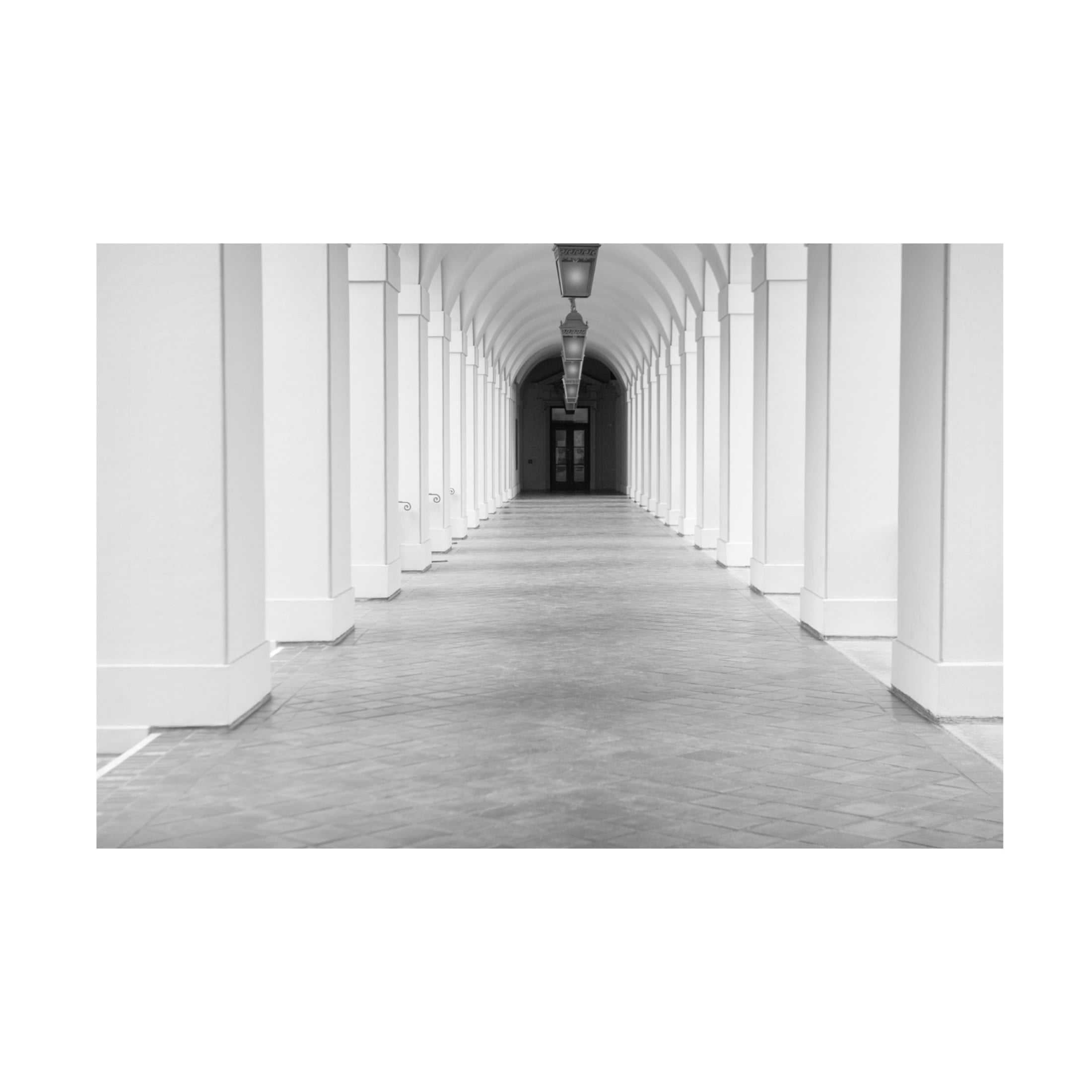 Canvas Wall Art - Lori Hutchison 'City Hall' Wall Art for Living Room, Bedroom, or Office Décor by Trademark Fine Art - 32 x 22 Inches