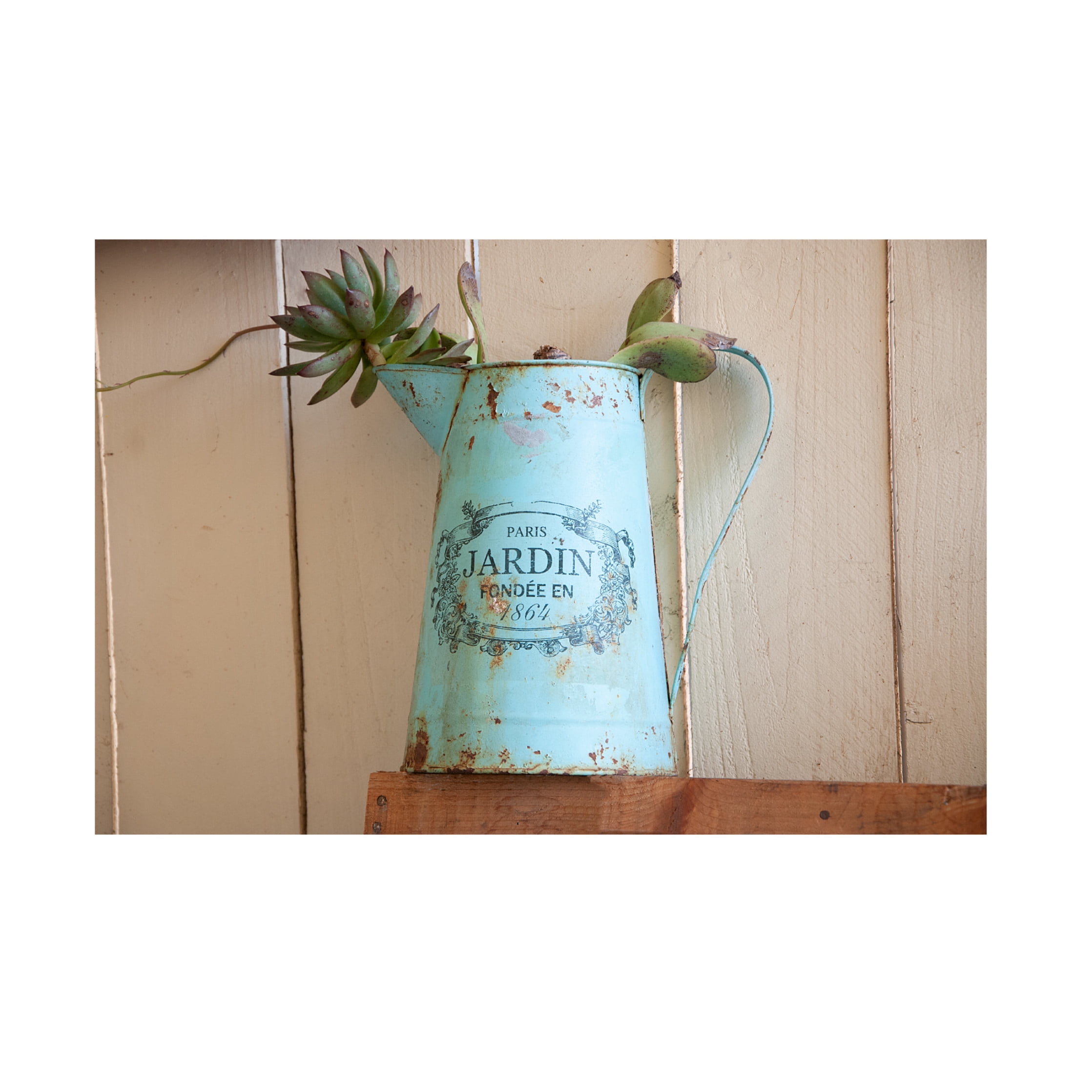 Canvas Wall Art - Lori Hutchison 'French Watering Can' Wall Art for Living Room, Bedroom, or Office Décor by Trademark Fine Art - 24 x 16 Inches