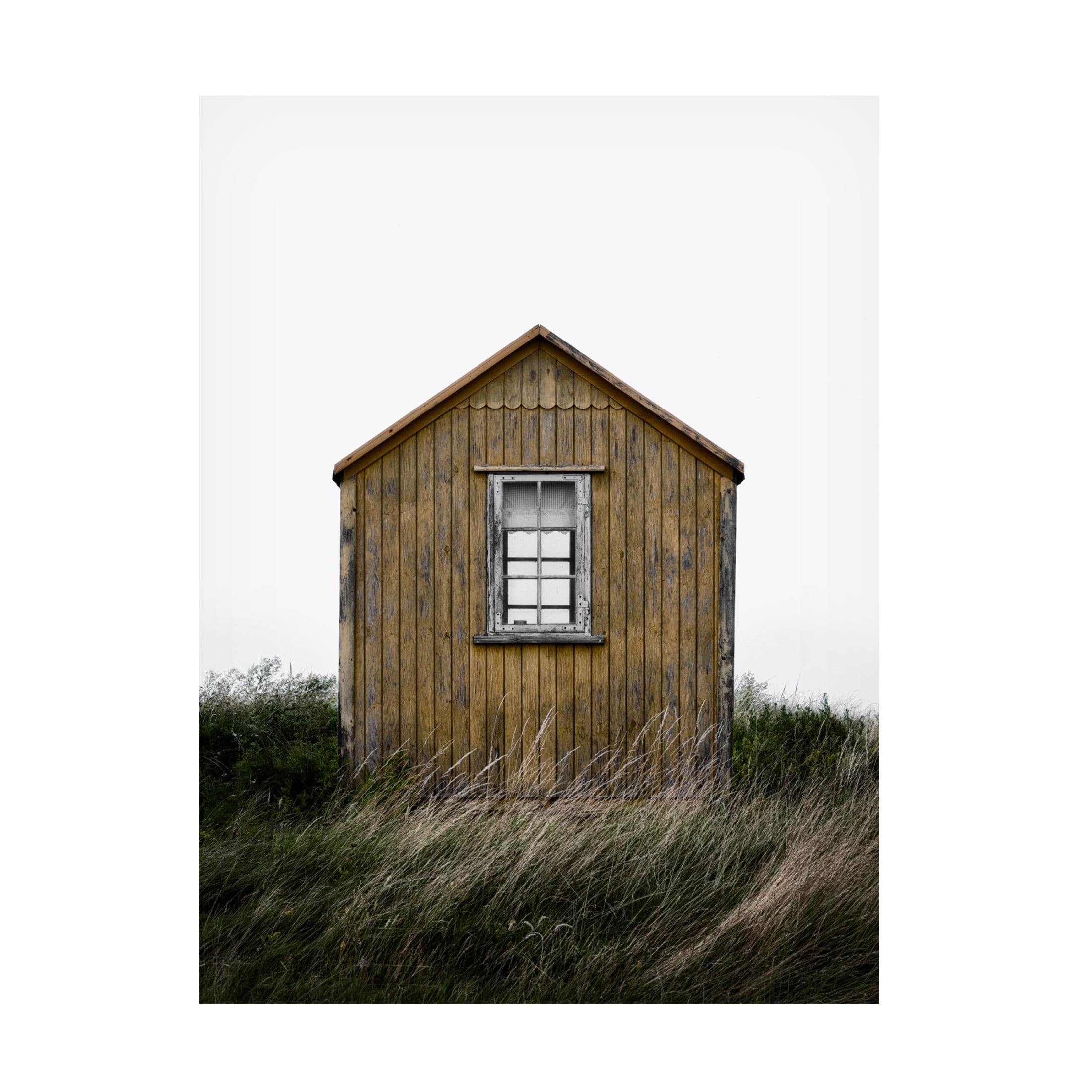 Canvas Wall Art - Lotte Gronkjar 'Beach Hut' Wall Art for Living Room, Bedroom, or Office Décor by Trademark Fine Art - 24 x 32 Inches