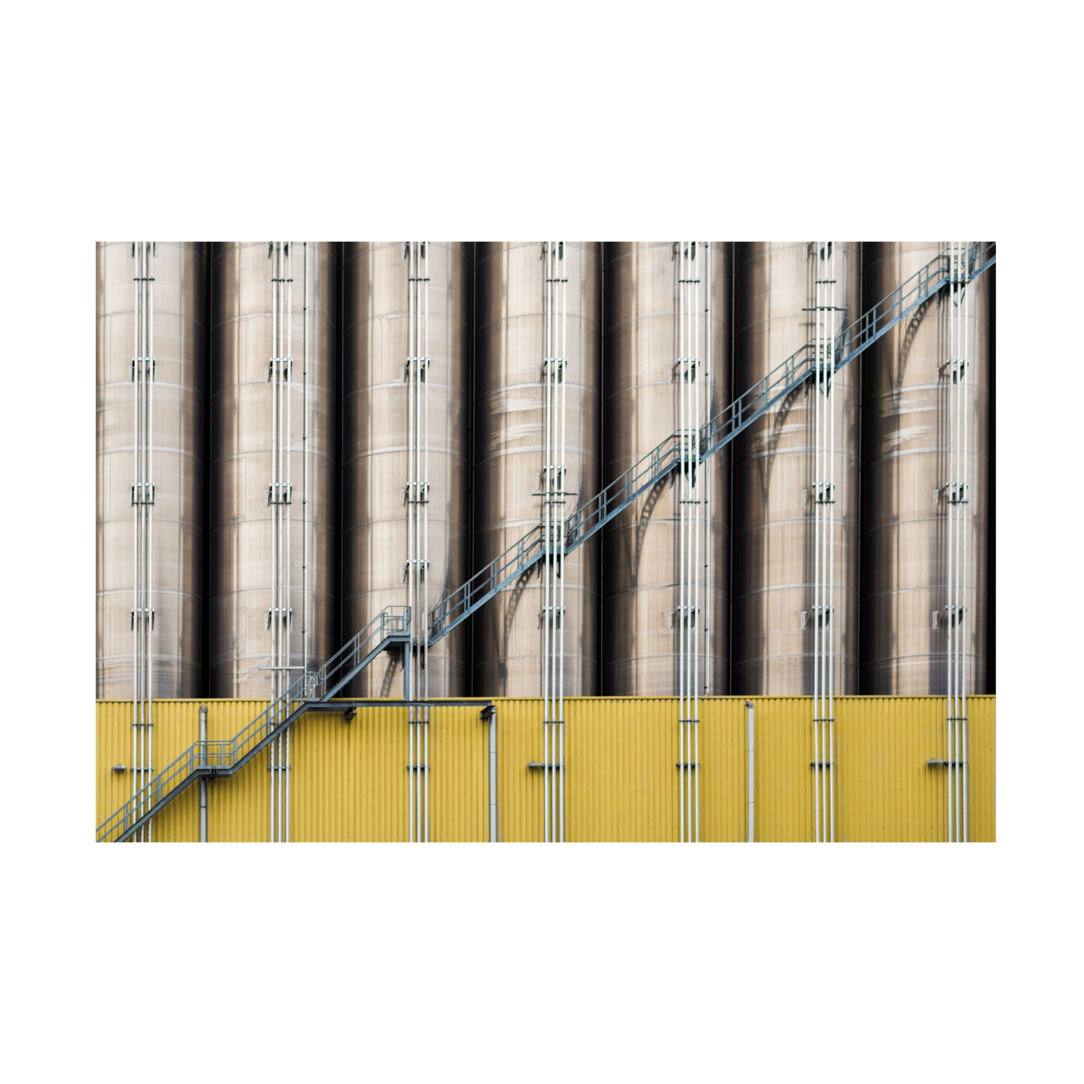 Canvas Wall Art - Luc Stalmans 'Industrial Part I' Wall Art for Living Room, Bedroom, or Office D?cor by Trademark Fine Art - 47 x 30 Inches