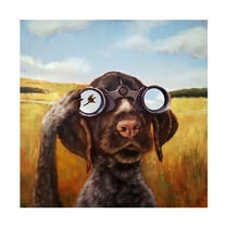Canvas Wall Art - Lucia Heffernan 'Bird Dog' Wall Art for Living Room, Bedroom, or Office Décor by Trademark Fine Art - 14 x 14 Inches - 14x14