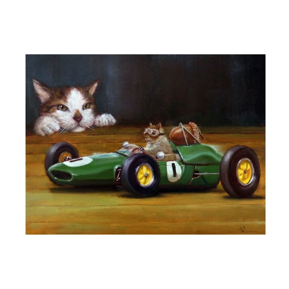 Canvas Wall Art - Lucia Heffernan 'Car Nuts' Wall Art for Living Room, Bedroom, or Office Décor by Trademark Fine Art - 19 x 14 Inches