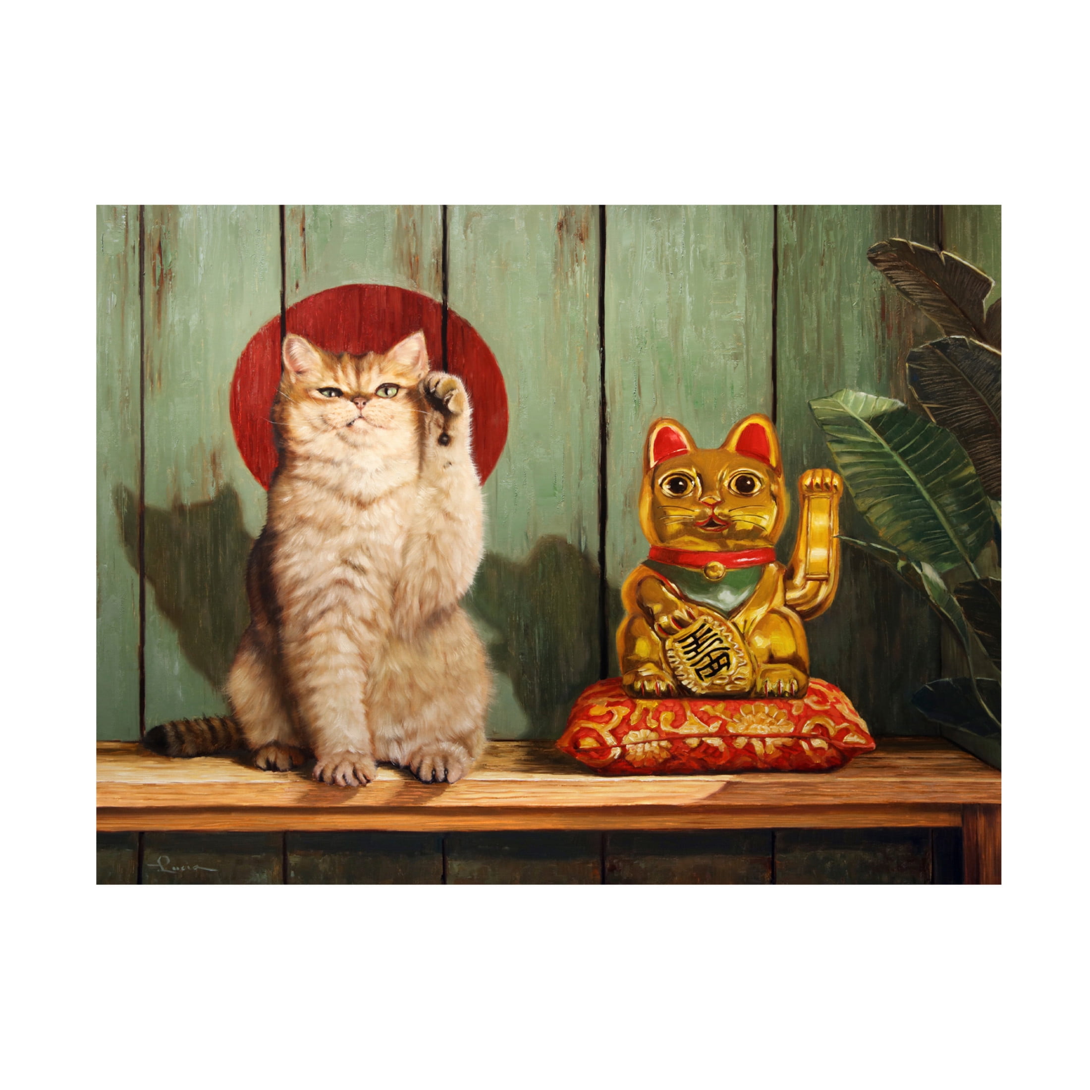 Canvas Wall Art - Lucia Heffernan 'Copy Cat' Wall Art for Living Room, Bedroom, or Office Décor by Trademark Fine Art - 19 x 14 Inches